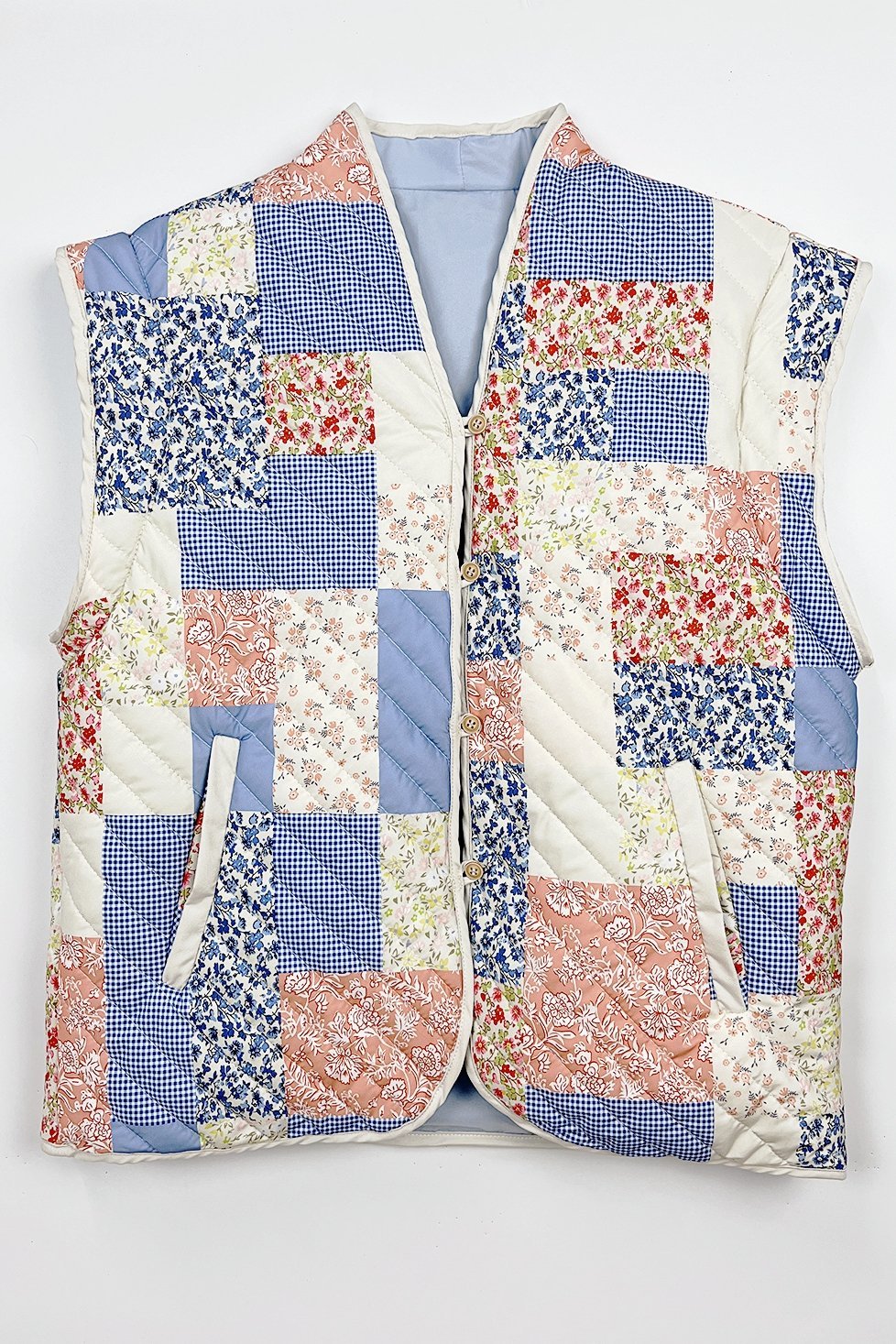 Enid Steppjacke mit Print und wandelbarem Design