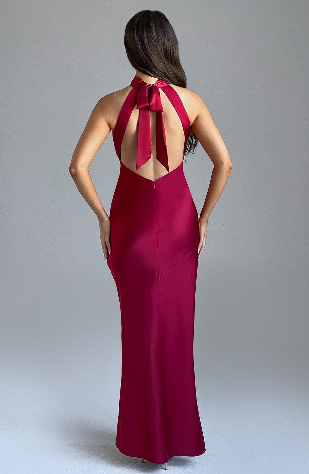 Etta Maxikleid – Weinrot