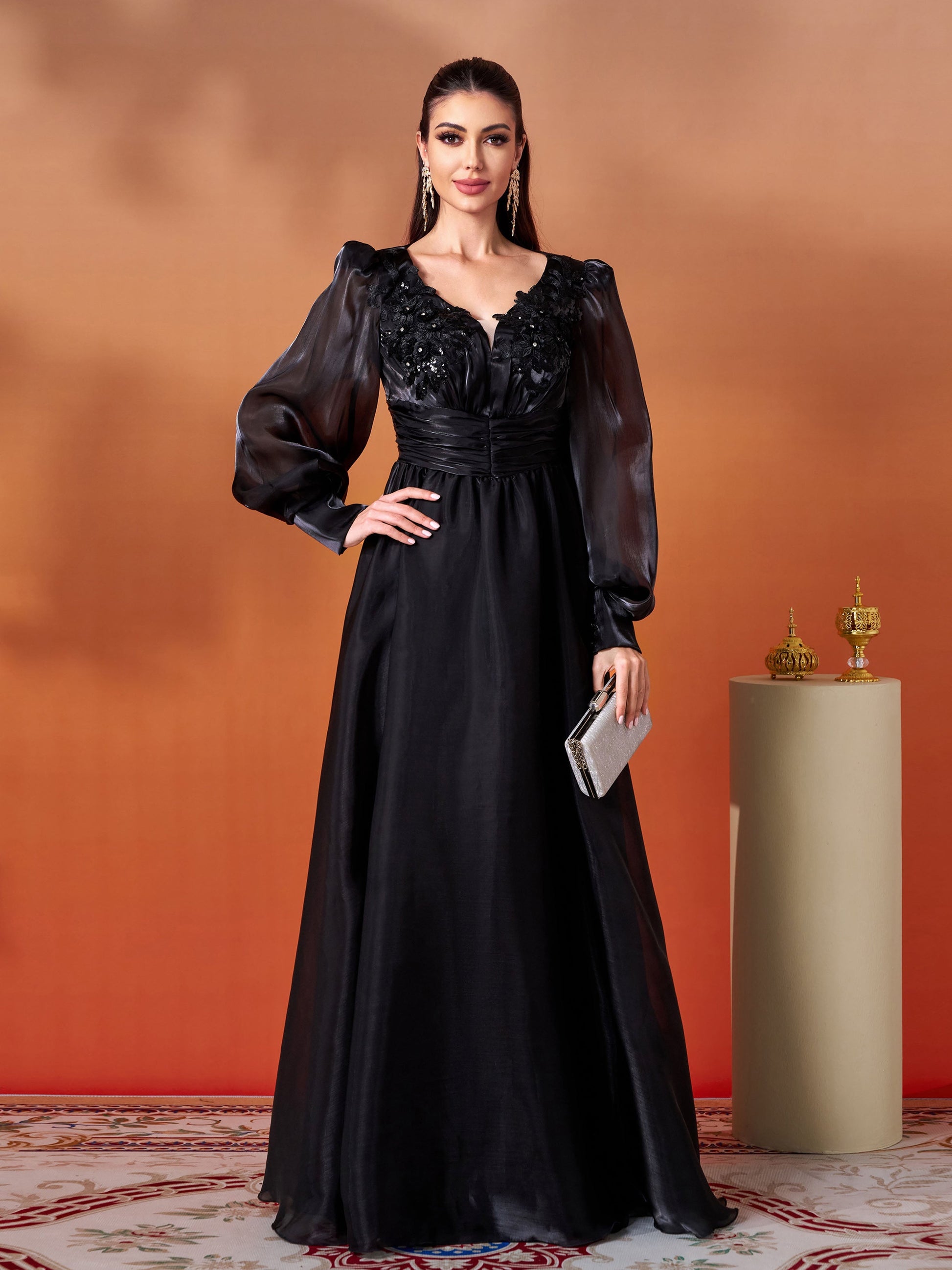 despina maxi dress Despina Maxi Dress Black / XL