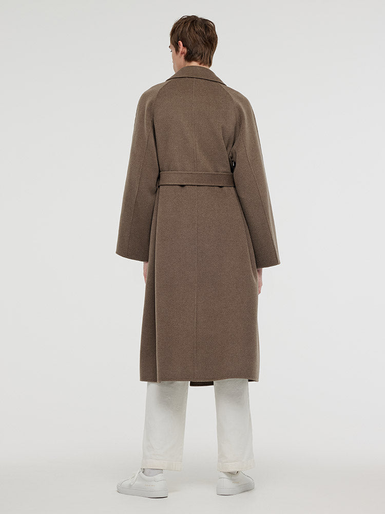 Cashmere Wool Unisex Shawl Coat 