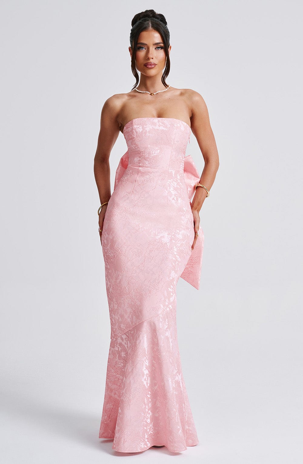 Felicity Maksi Elbise - Pembe