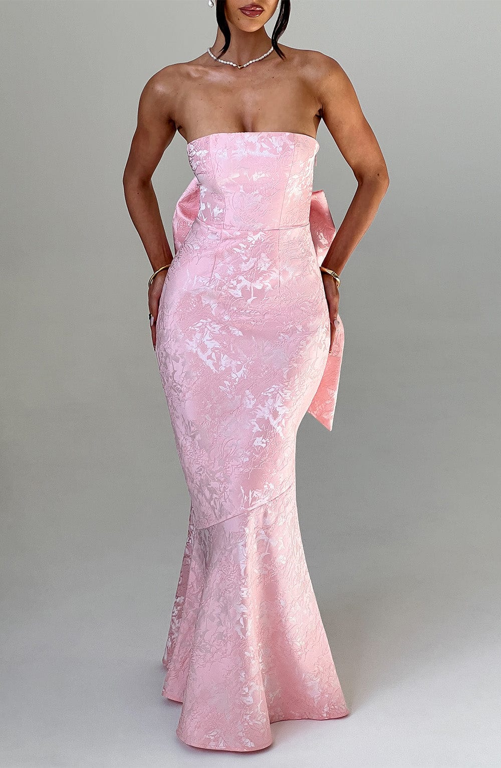 Felicity Maksi Elbise - Pembe