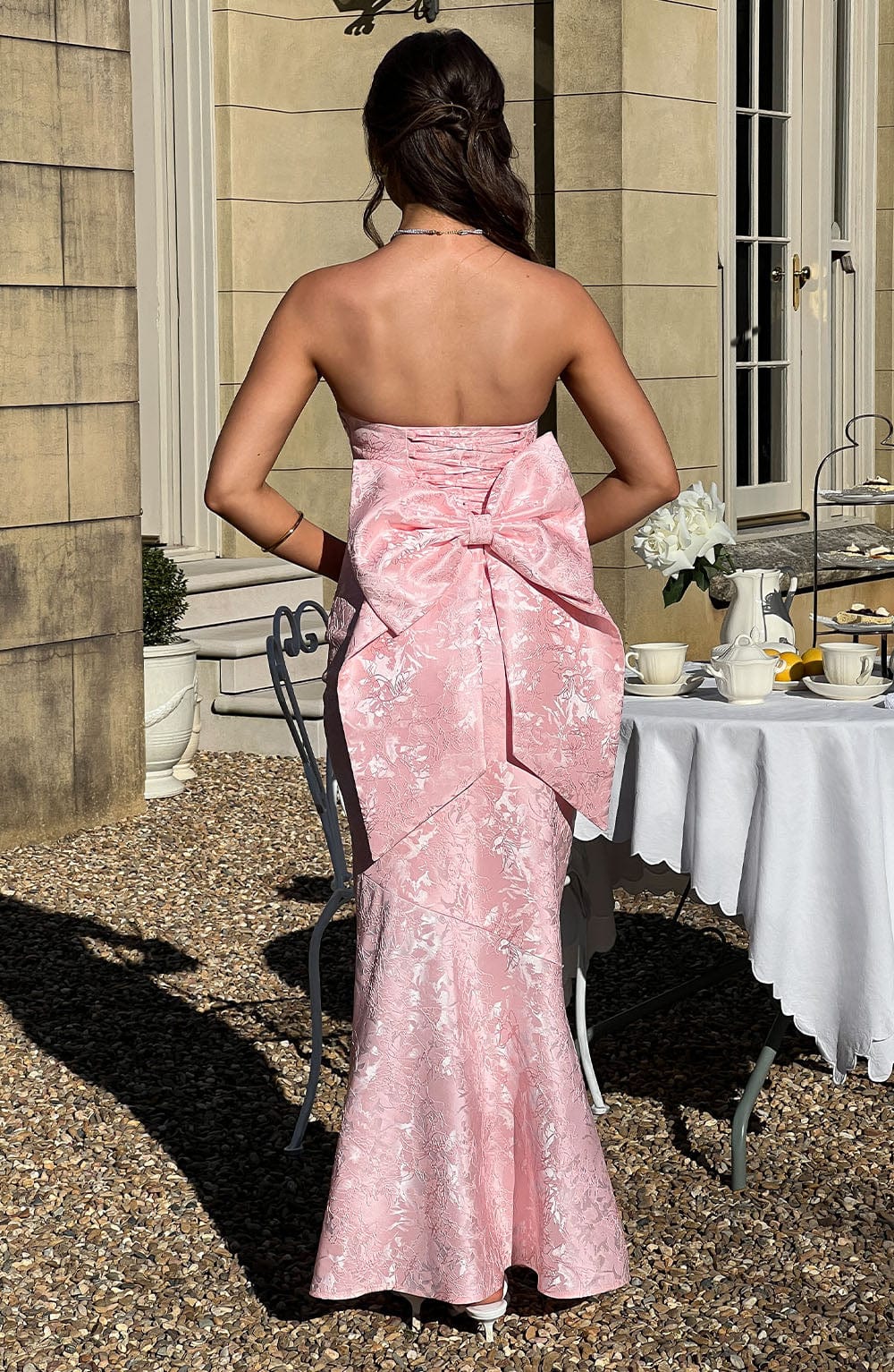 Felicity Maksi Elbise - Pembe