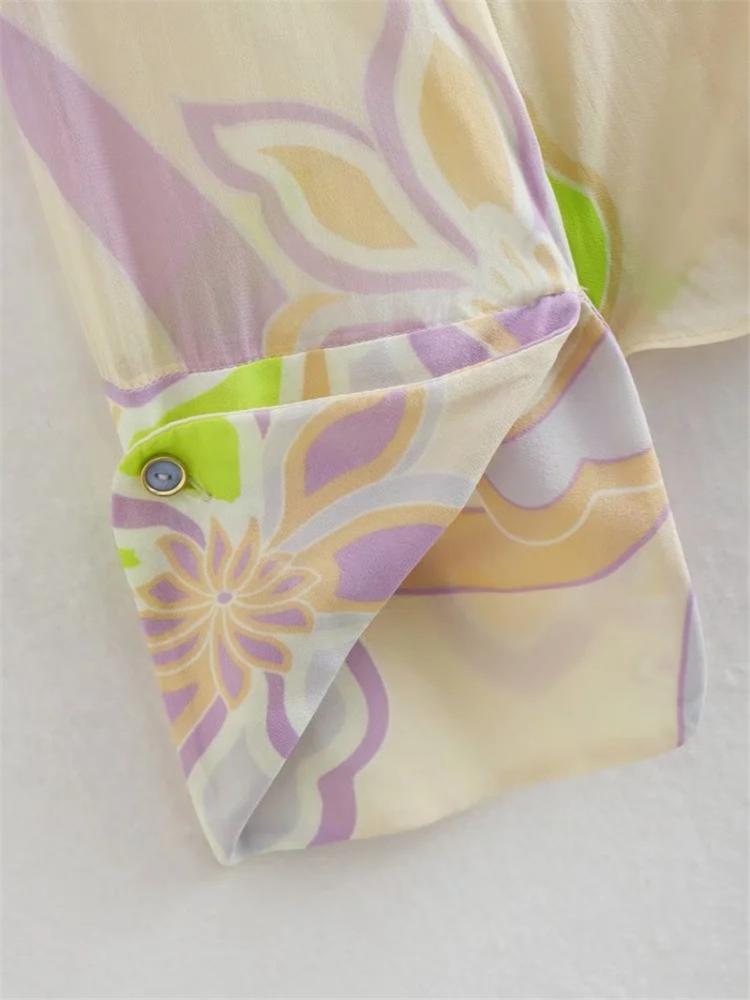 Blusen-Set mit Flow-Print