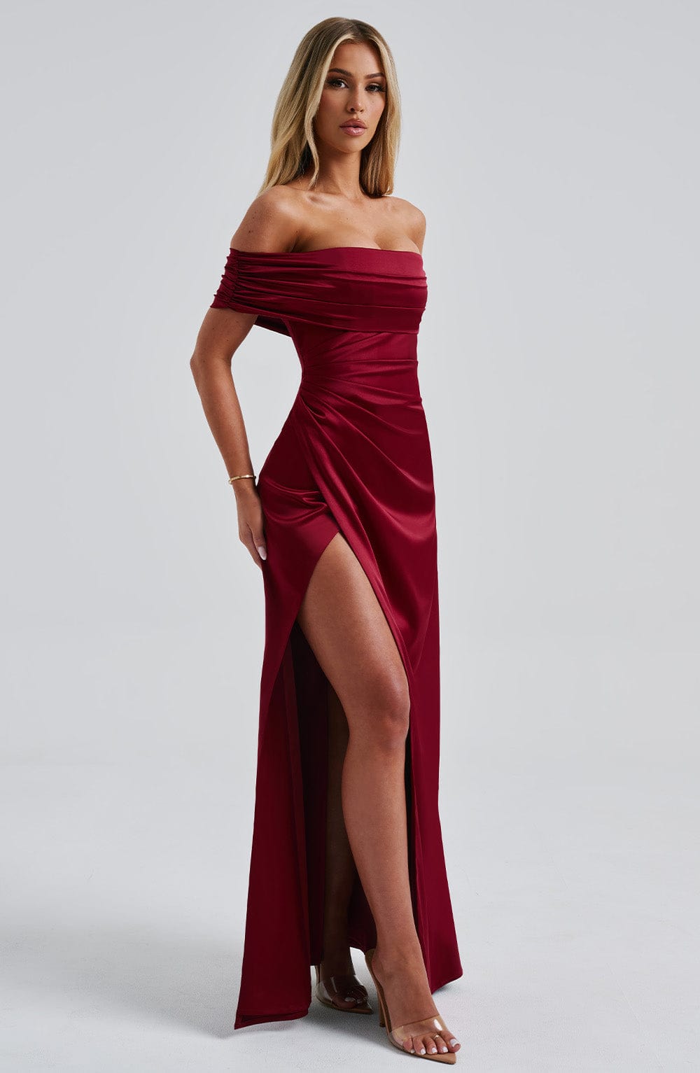Gwendolyn Maxikleid - Burgunderrot