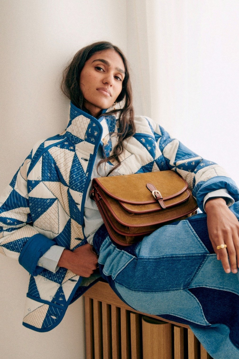 Hadley Steppjacke mit geometrischem Muster