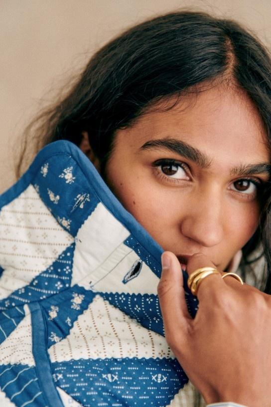 Hadley Steppjacke mit geometrischem Muster