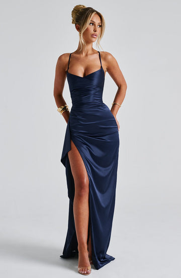 Helen Maxikleid – Marineblau