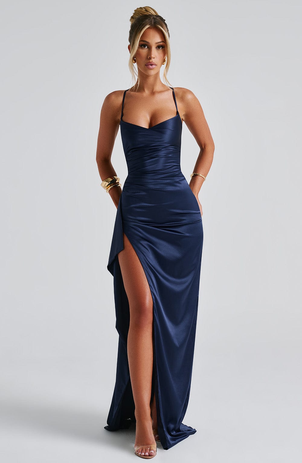 Helen Maxikleid – Marineblau