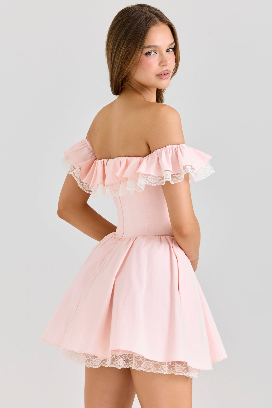 Aleisha Princess Lace Mini Dress