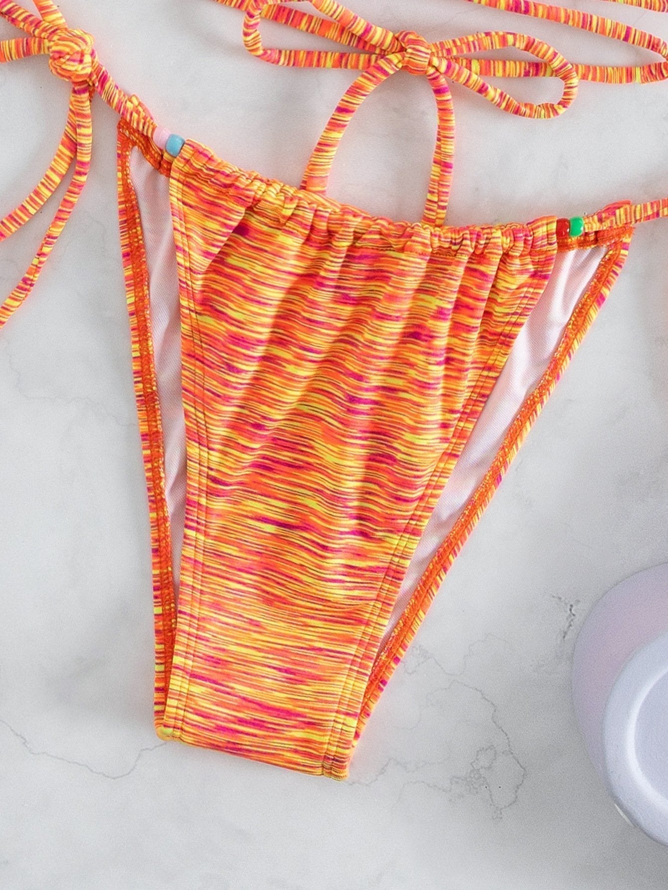 Jade Print Beaded Bikini
