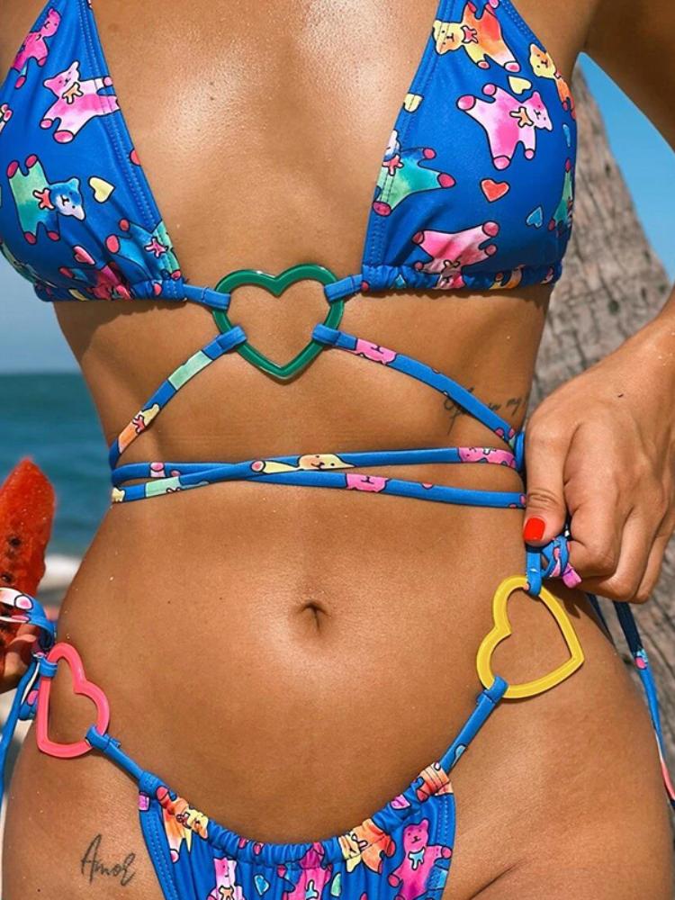 Jamie Bikini mit Herzmuster