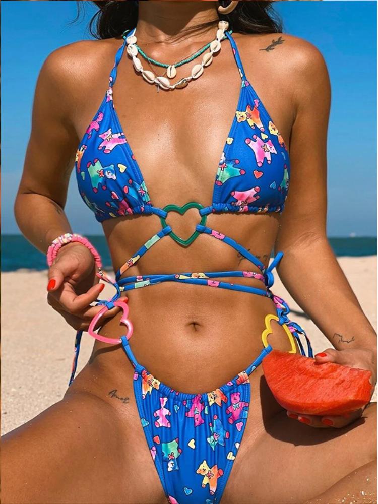 Jamie Bikini mit Herzmuster