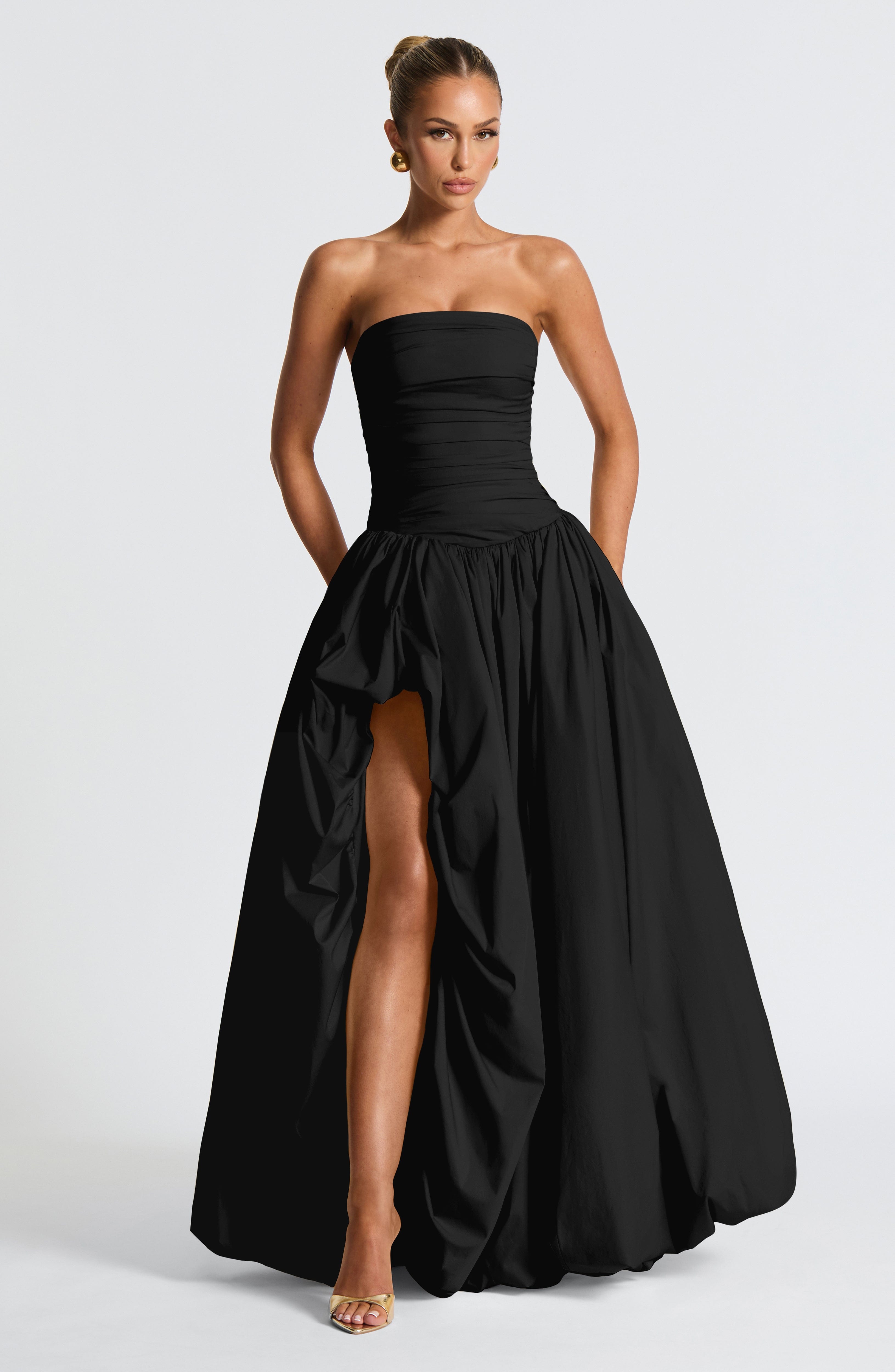 Jillian Maxi Elbise - Siyah