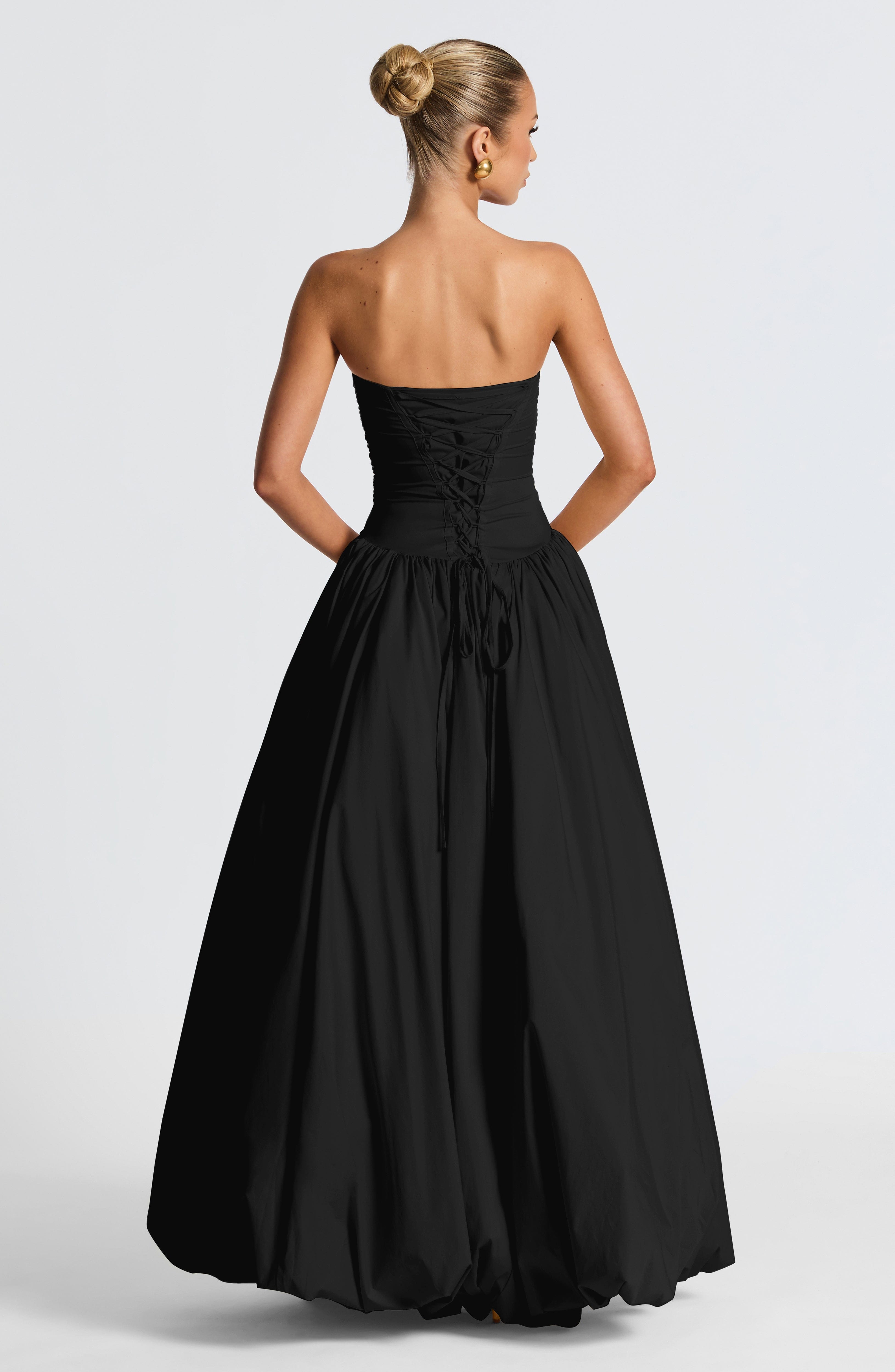 Jillian Maxi Elbise - Siyah