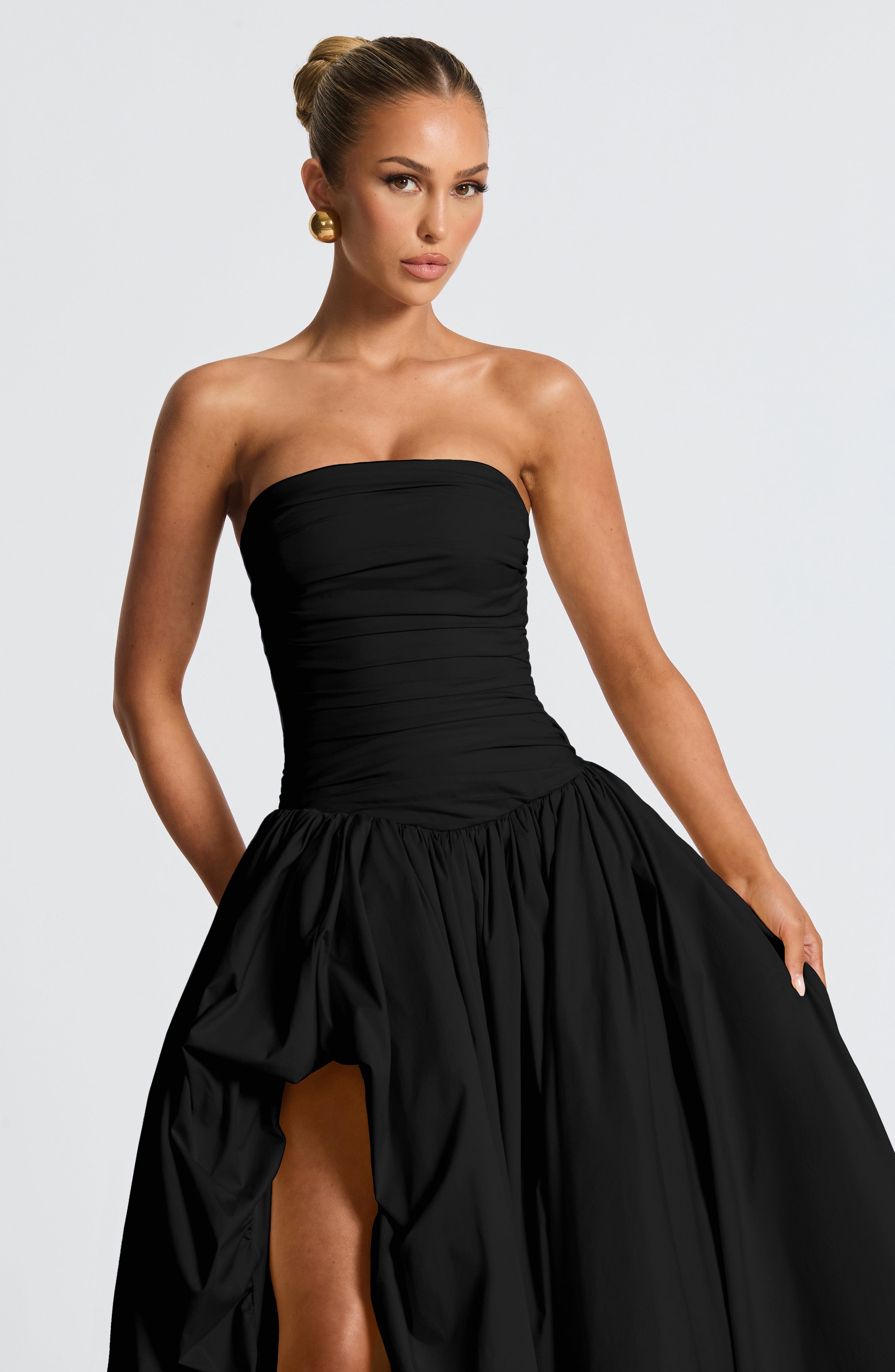 Jillian Maxi Elbise - Siyah