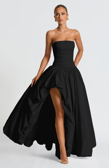 Jillian Maxi Elbise - Siyah