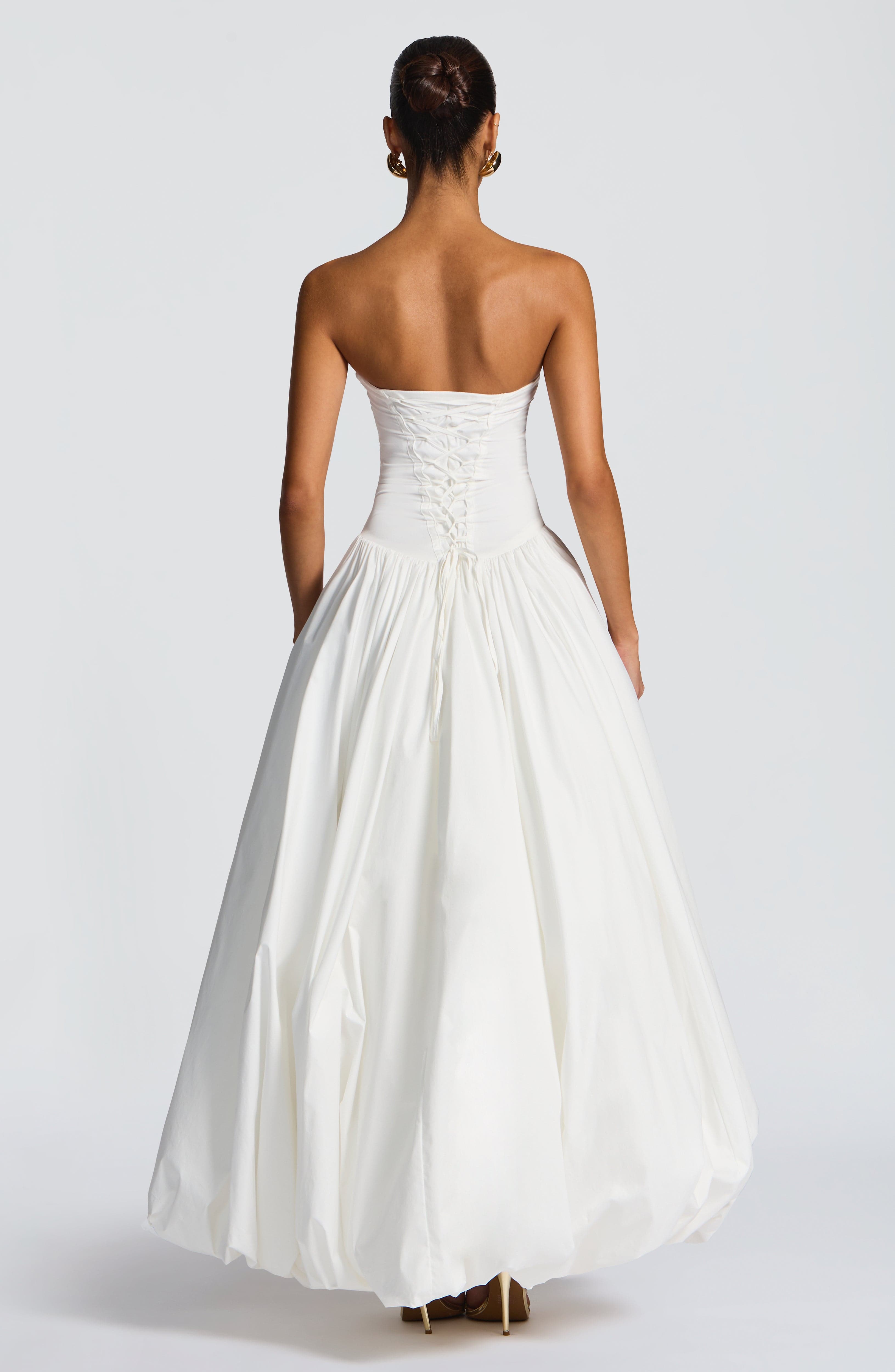 Jillian Maxi Elbise - Beyaz