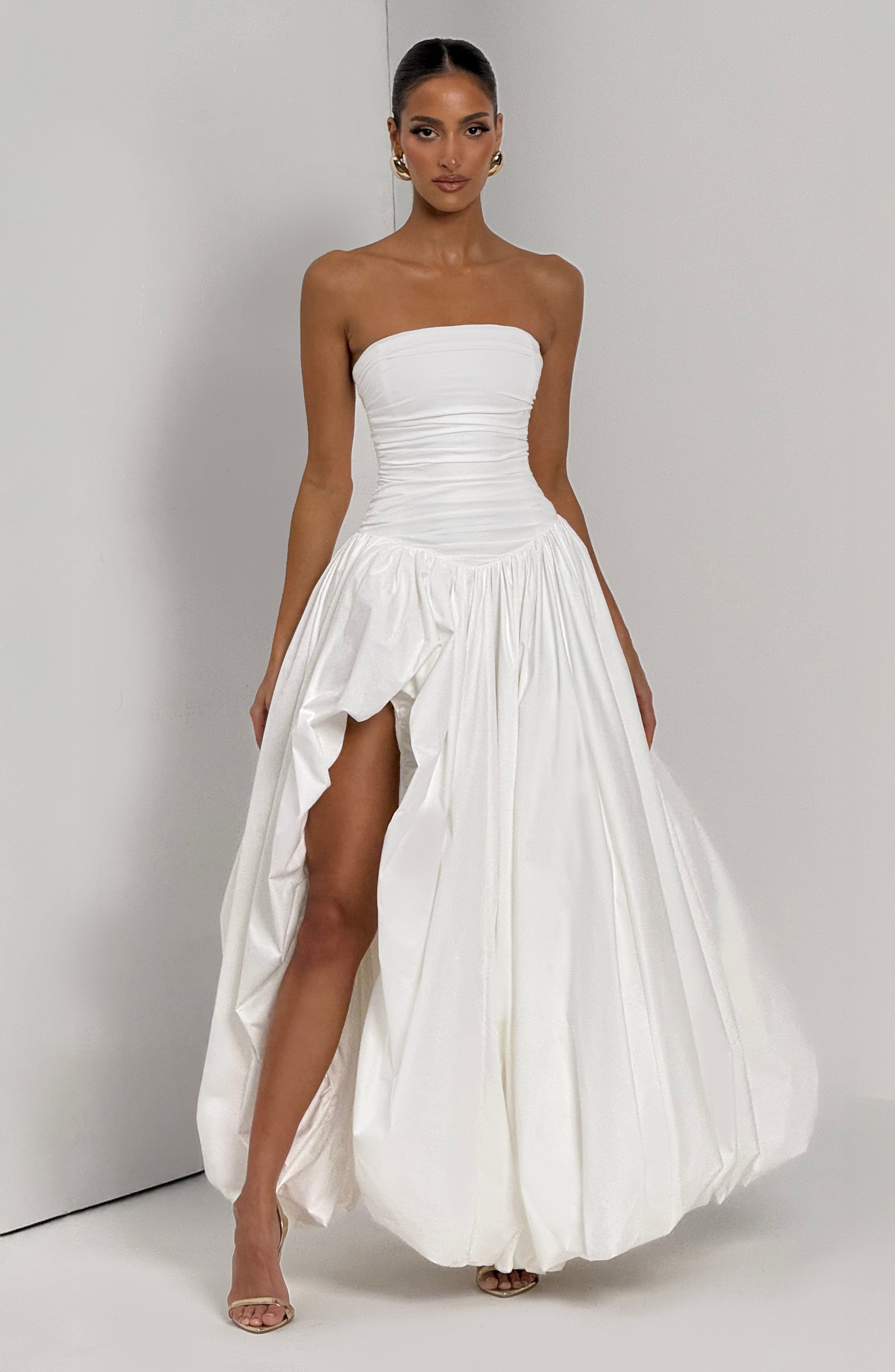 Jillian Maxi Elbise - Beyaz