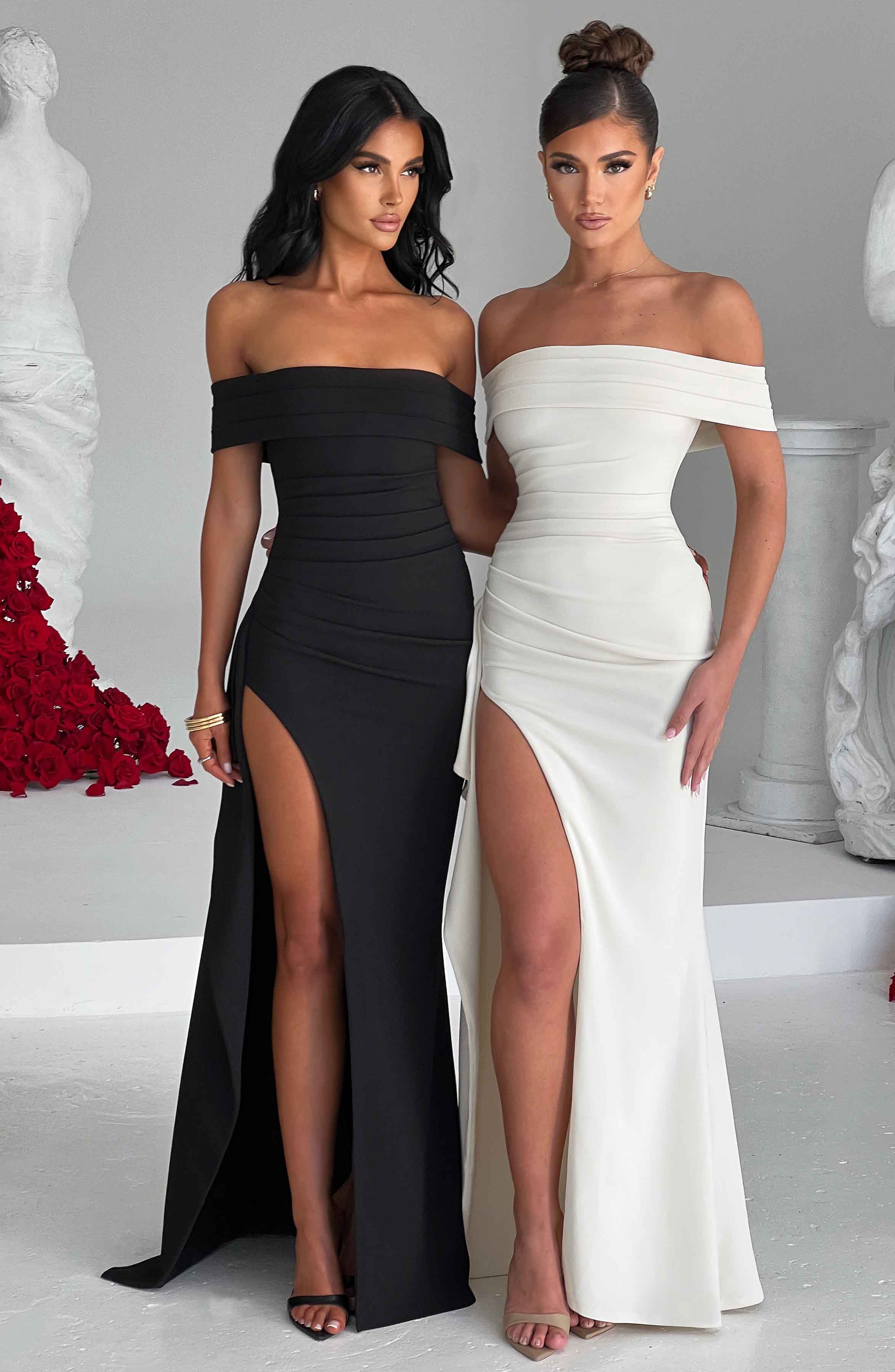 Joyce Maxi Elbise - Fildişi