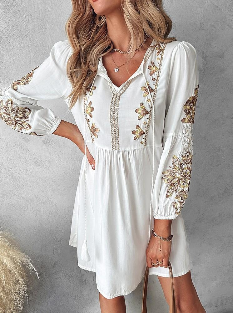 Velissa Kadın Boho Midi Elbise