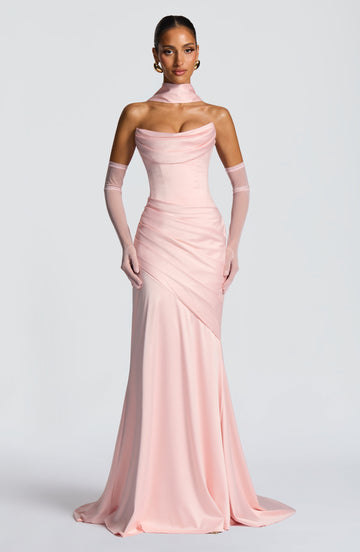 Kensington Maxi Elbise - Pembe
