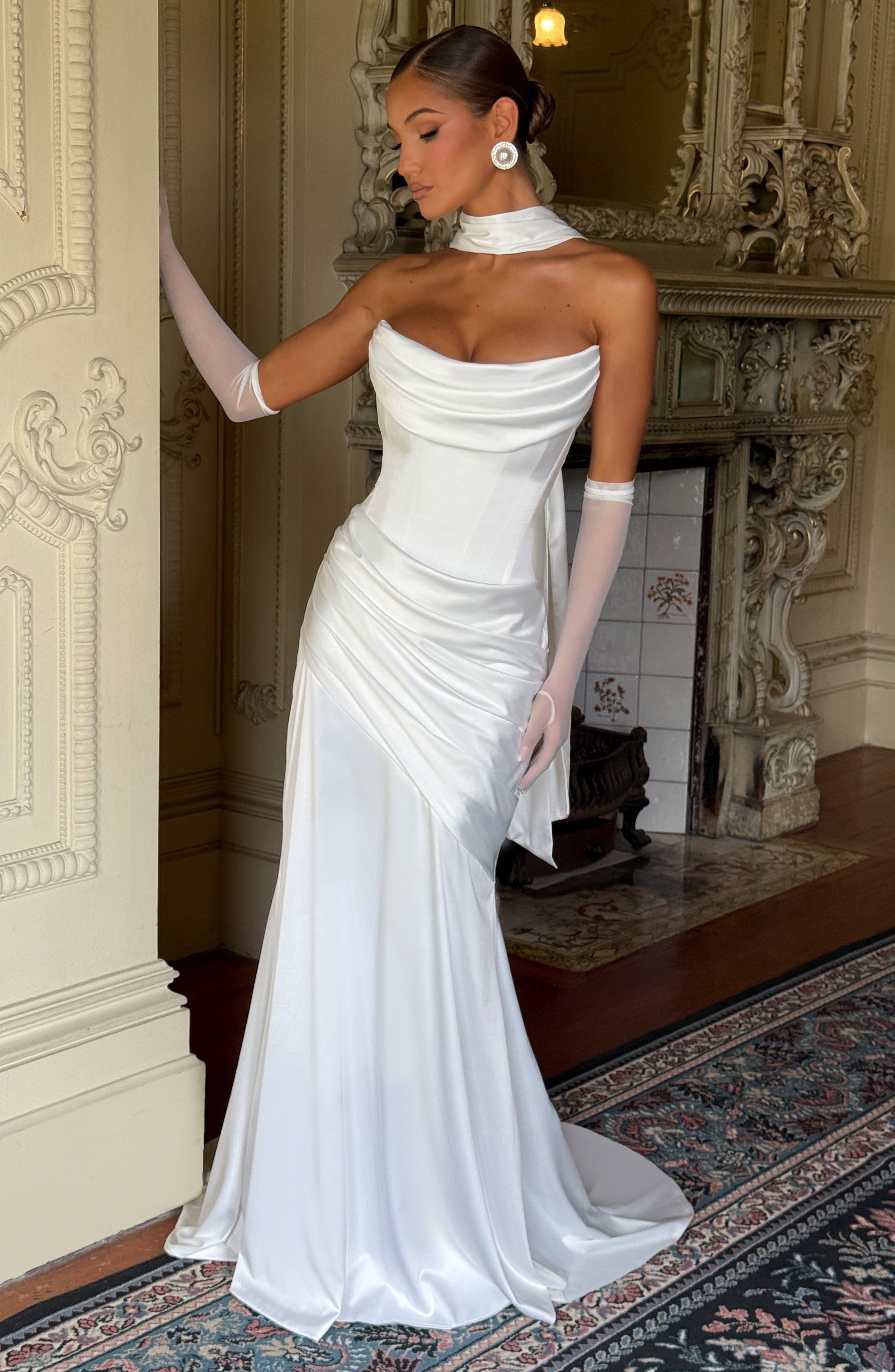Kensington Maxi Elbise - Fildişi