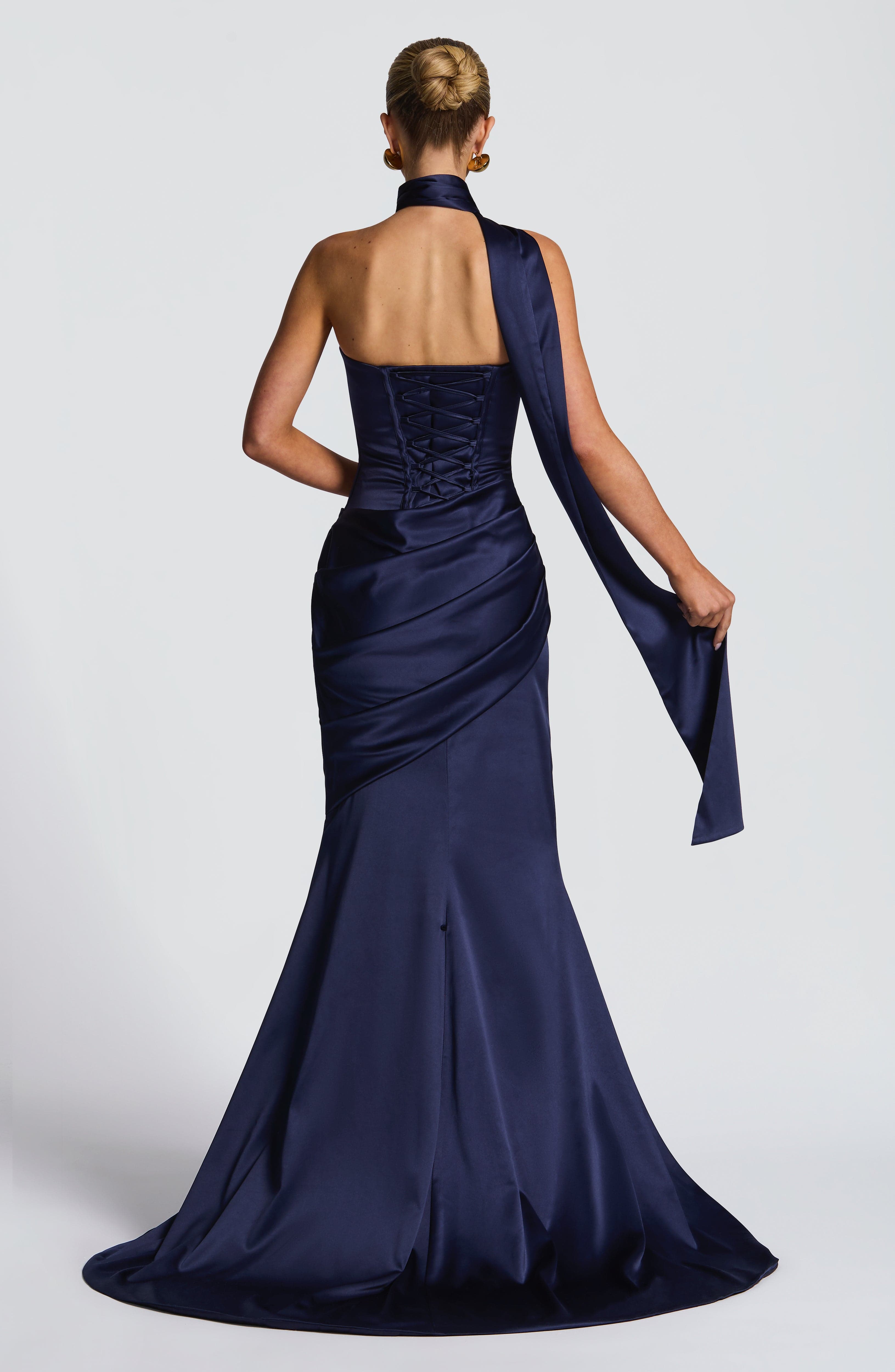 Kensington Maxi Elbise - Lacivert