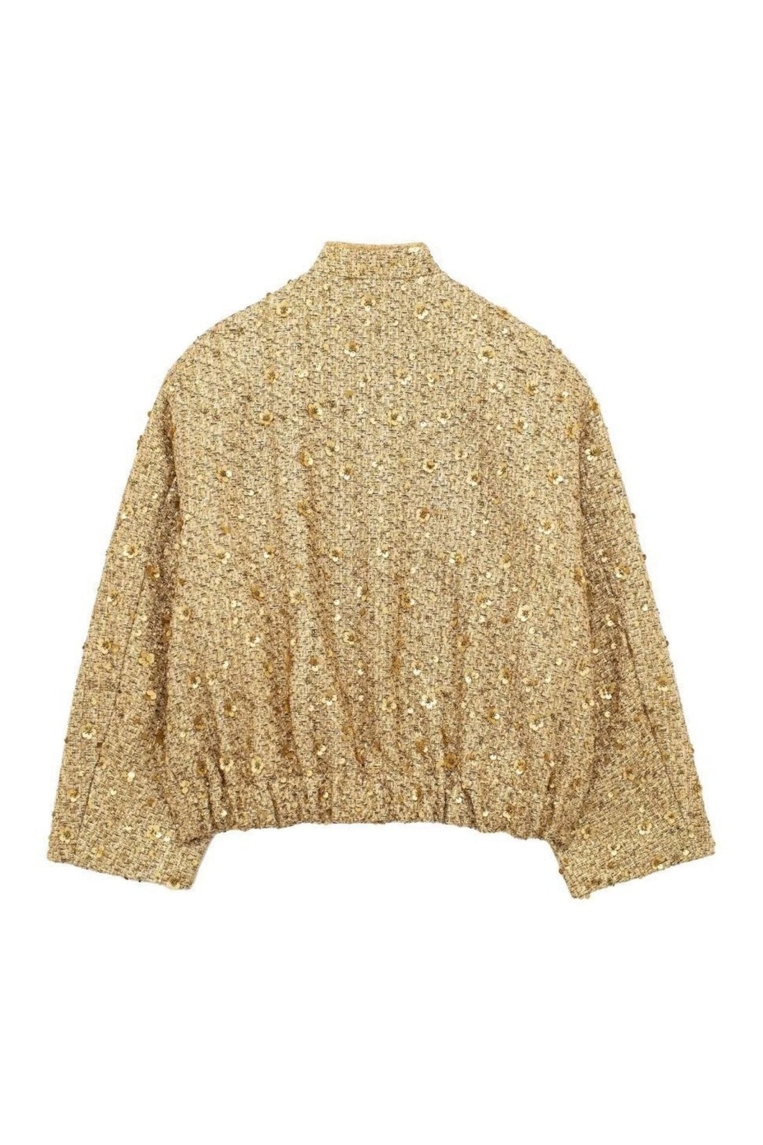 Kimberly Collar Metallic Sequin Jacket