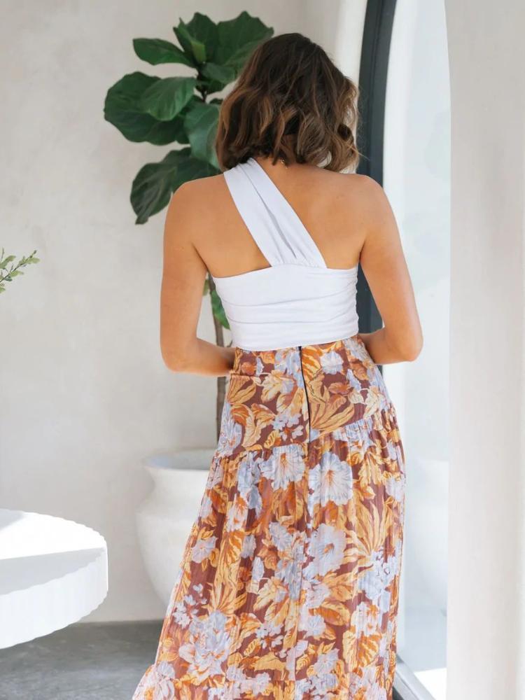 Laura One Shoulder Crop Top