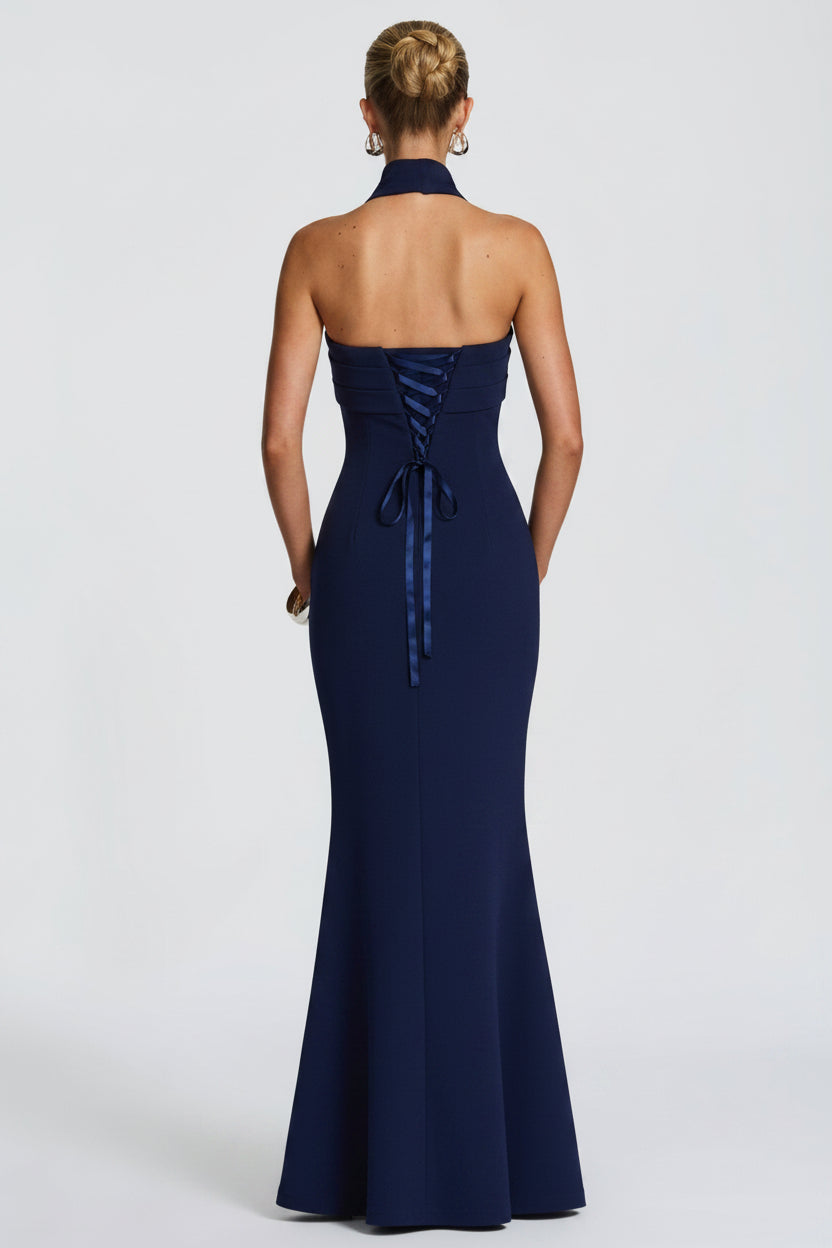Leura Maxi Elbise - Lacivert
