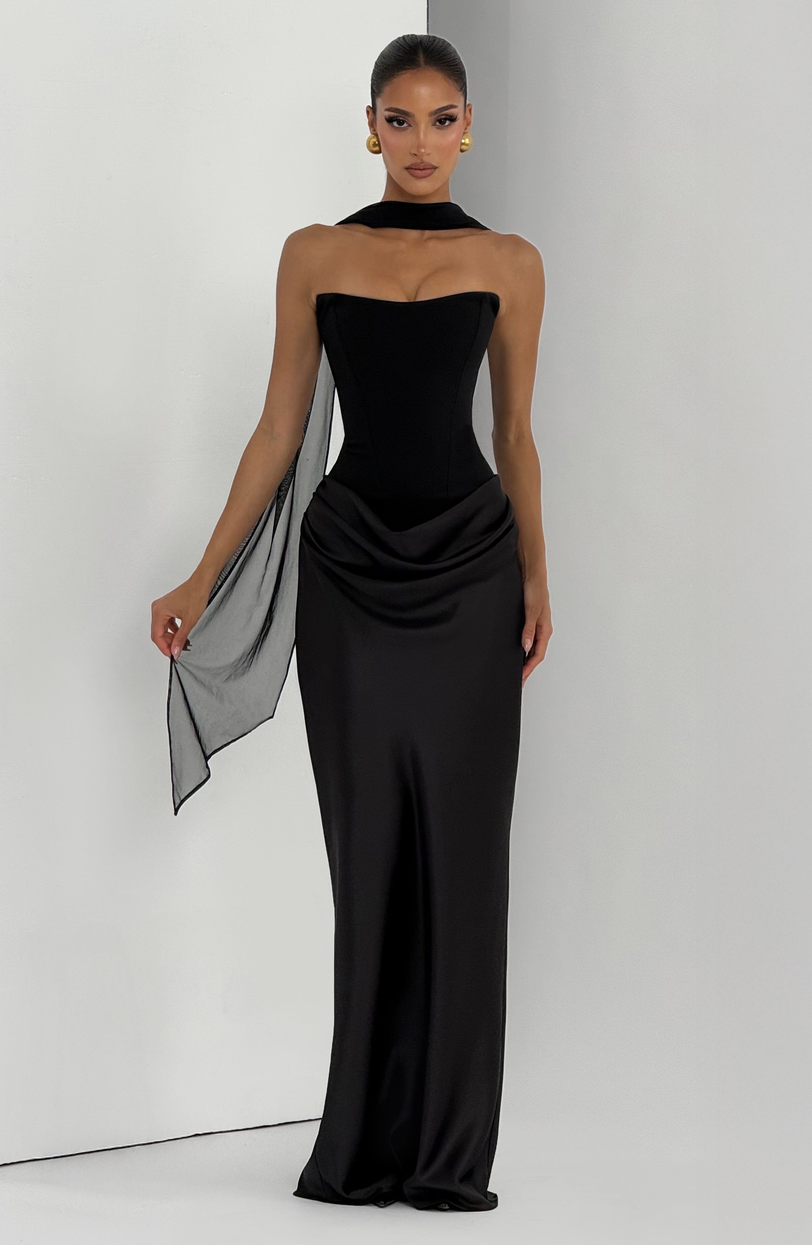 Maggie Maxi Elbise - Siyah