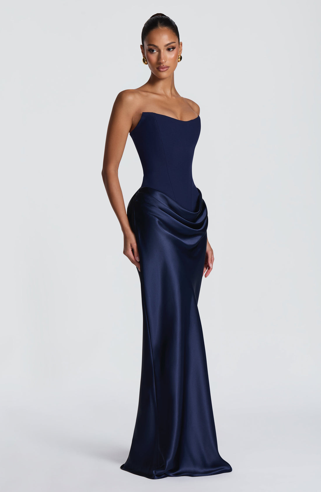 Maggie Maxi Elbise - Lacivert