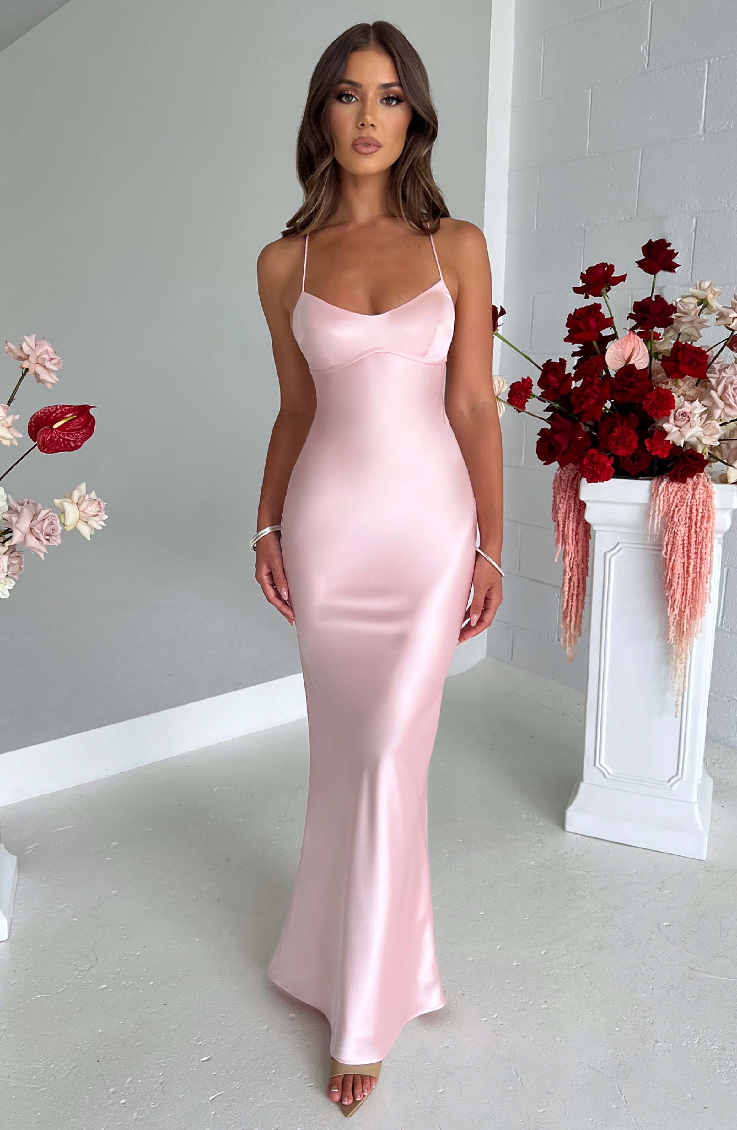 Malika Maksi Elbise - Pembe