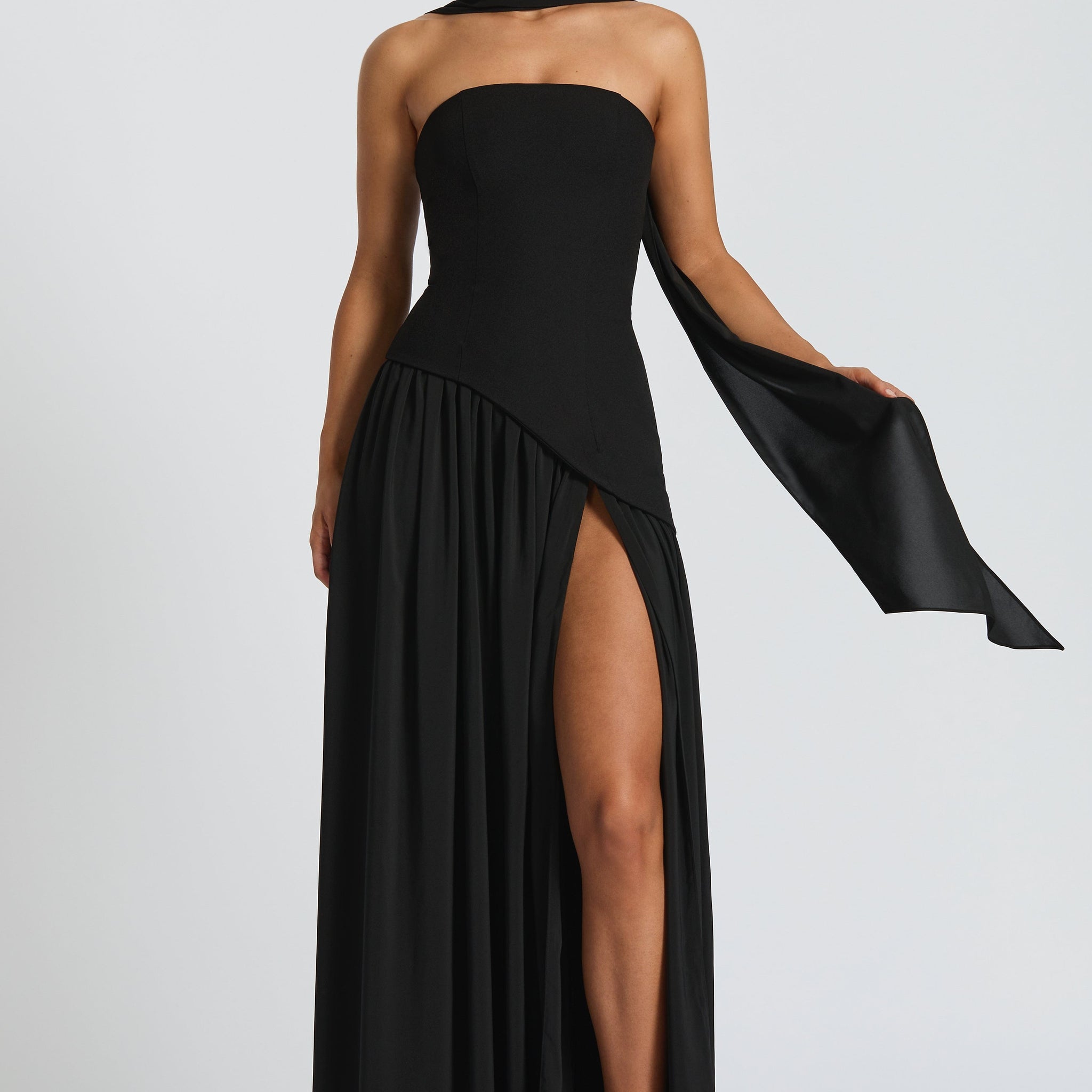 Maliyah Maxi Elbise - Siyah