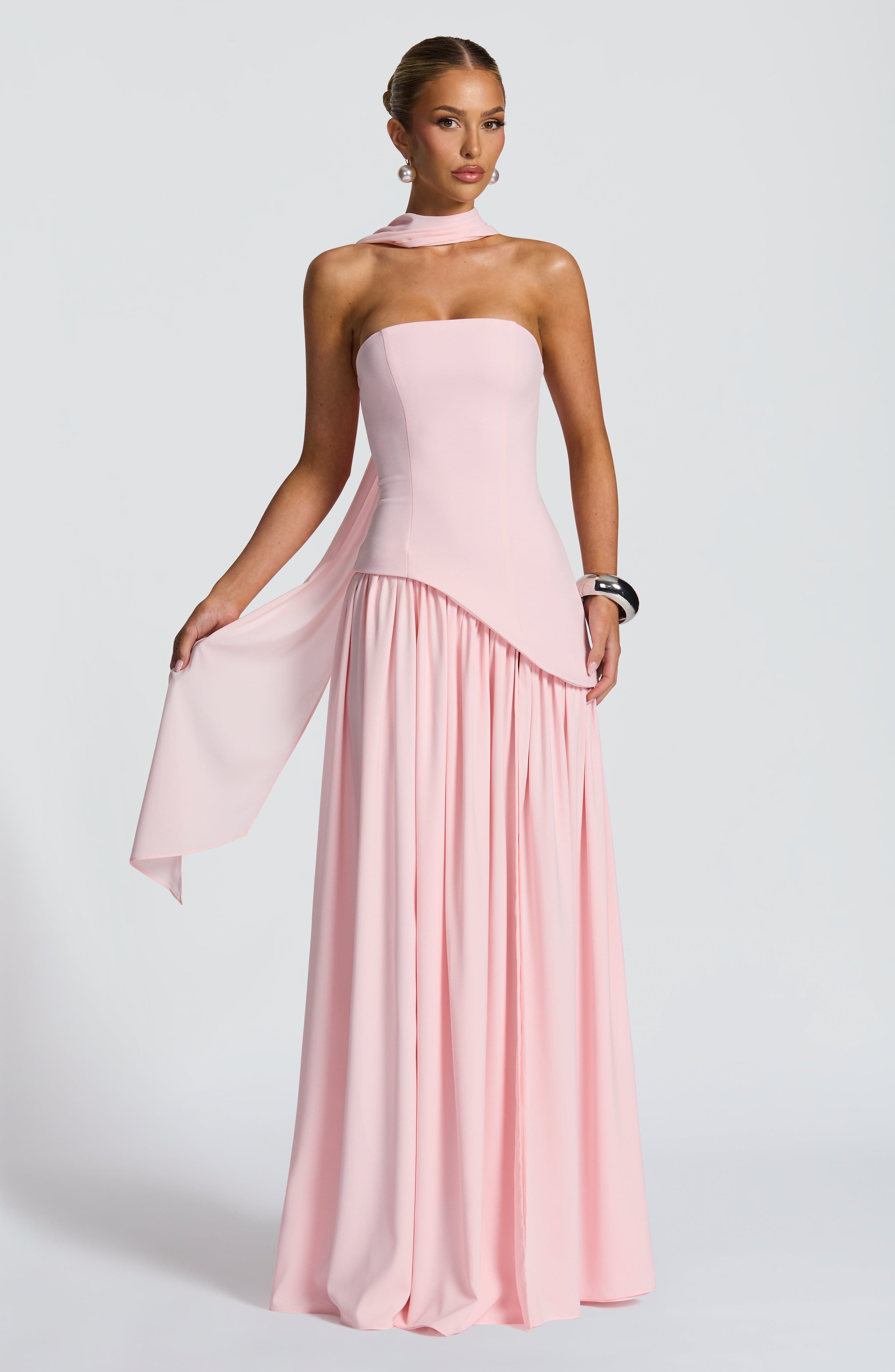 Maliyah Maxi Elbise - Pembe
