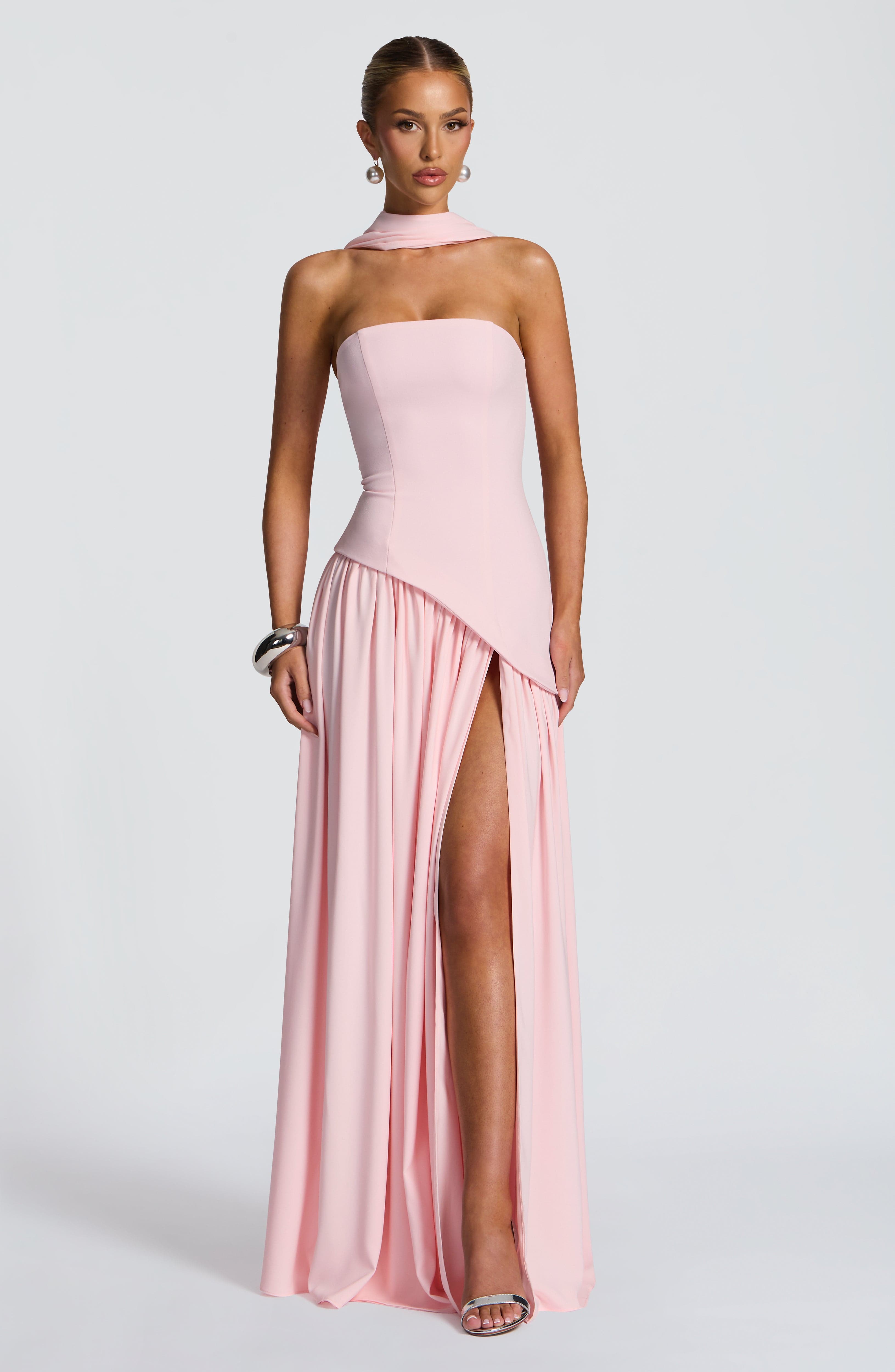 Maliyah Maxi Elbise - Pembe