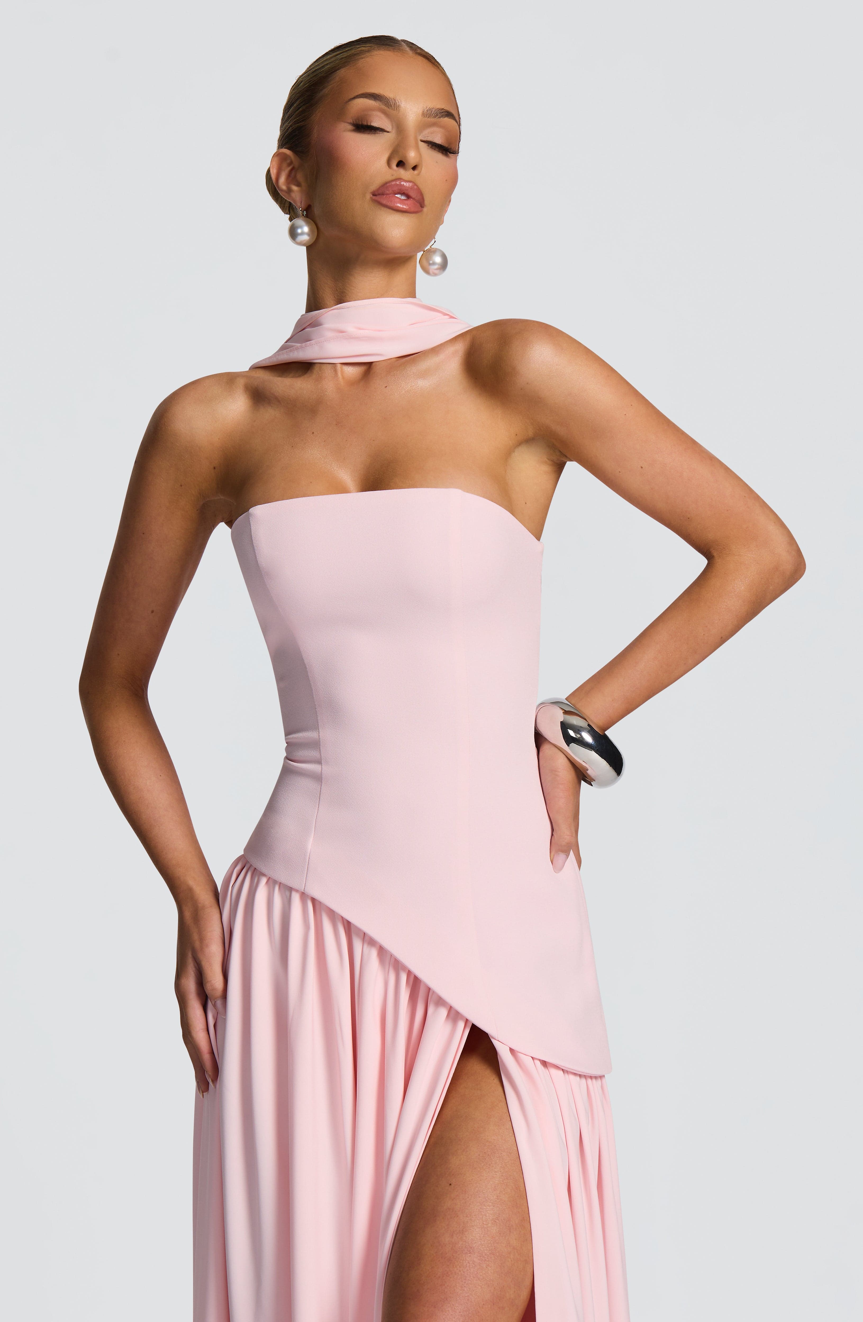Maliyah Maxi Elbise - Pembe