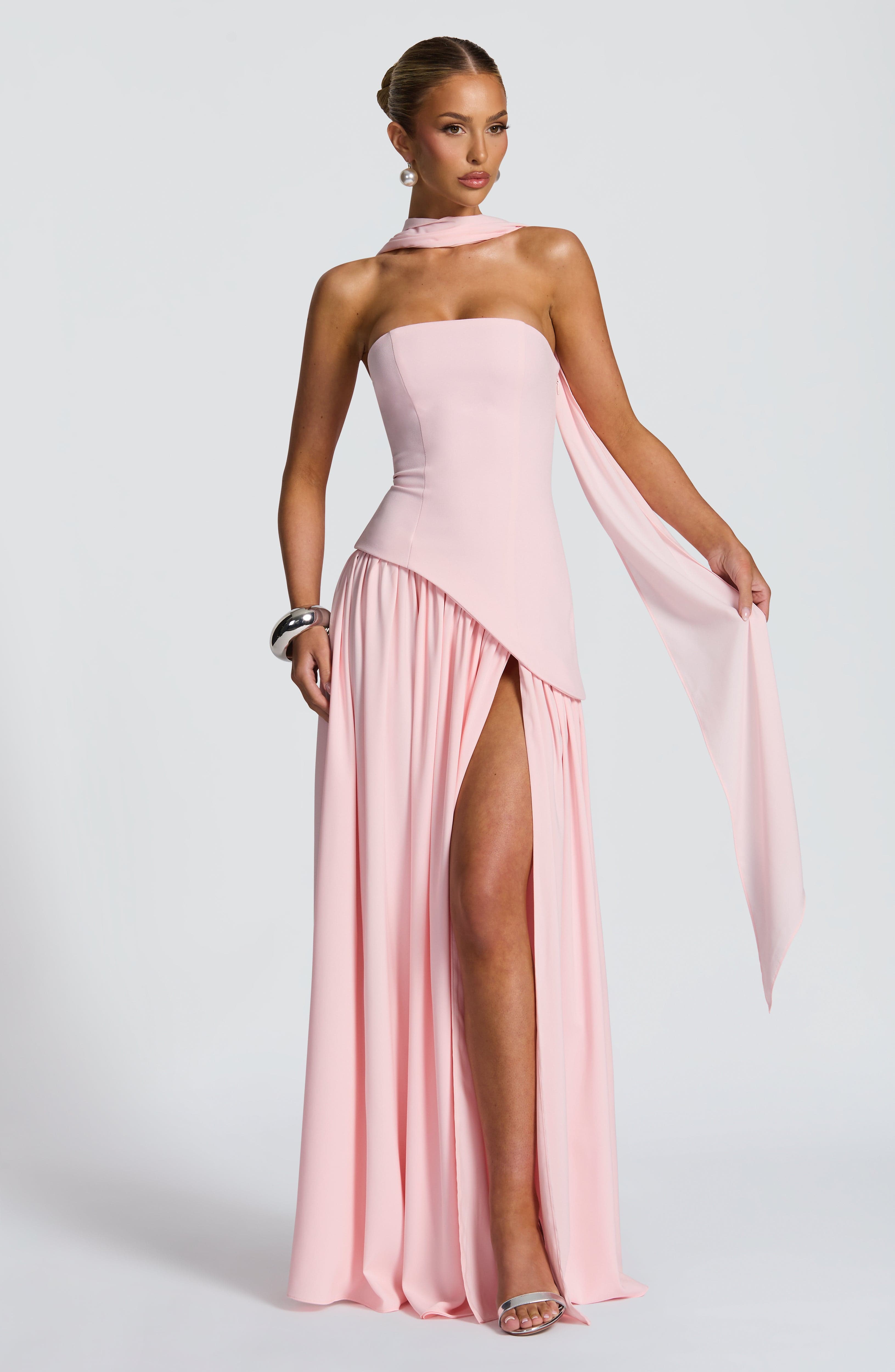 Maliyah Maxi Elbise - Pembe