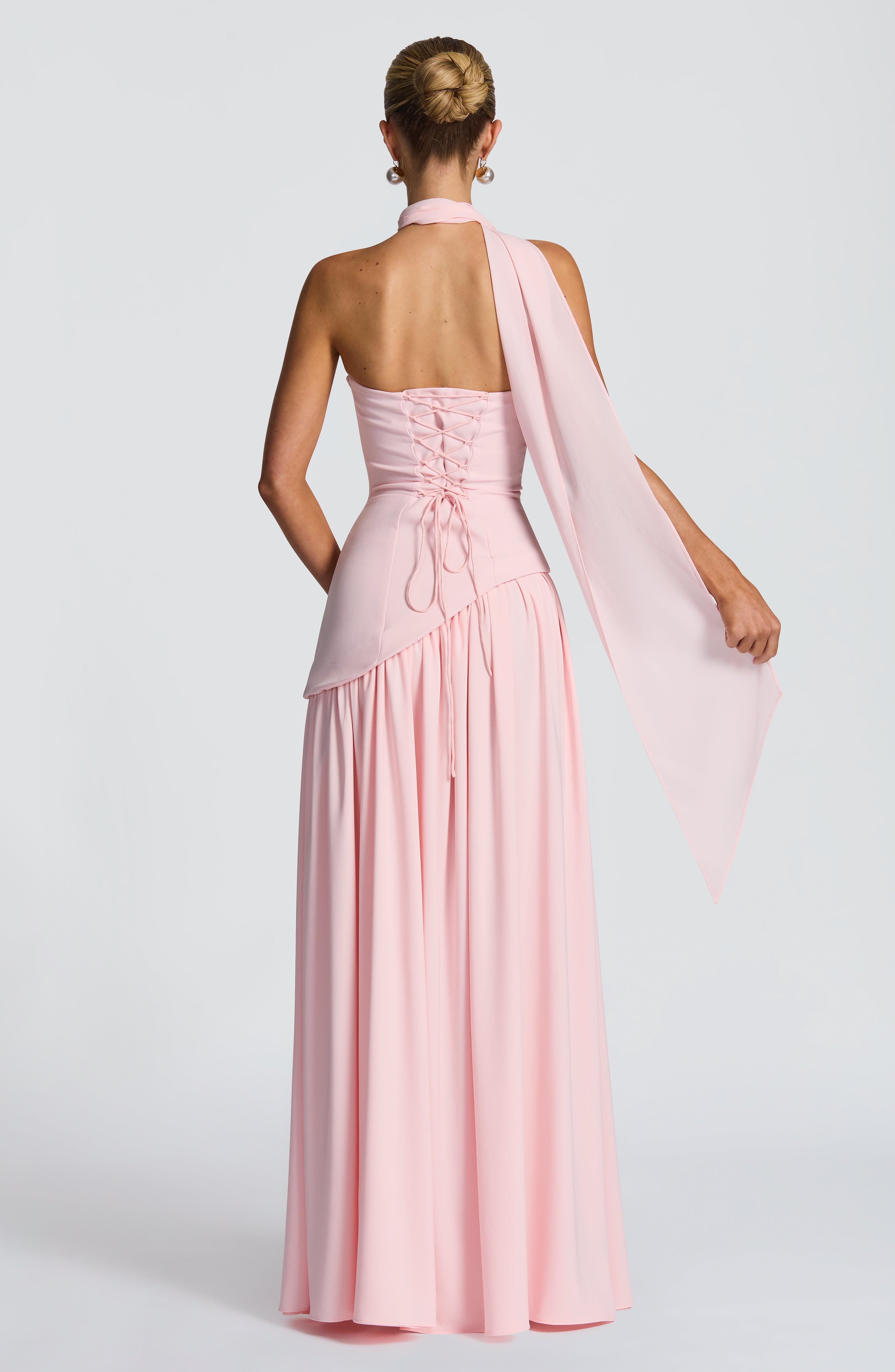 Maliyah Maxi Elbise - Pembe