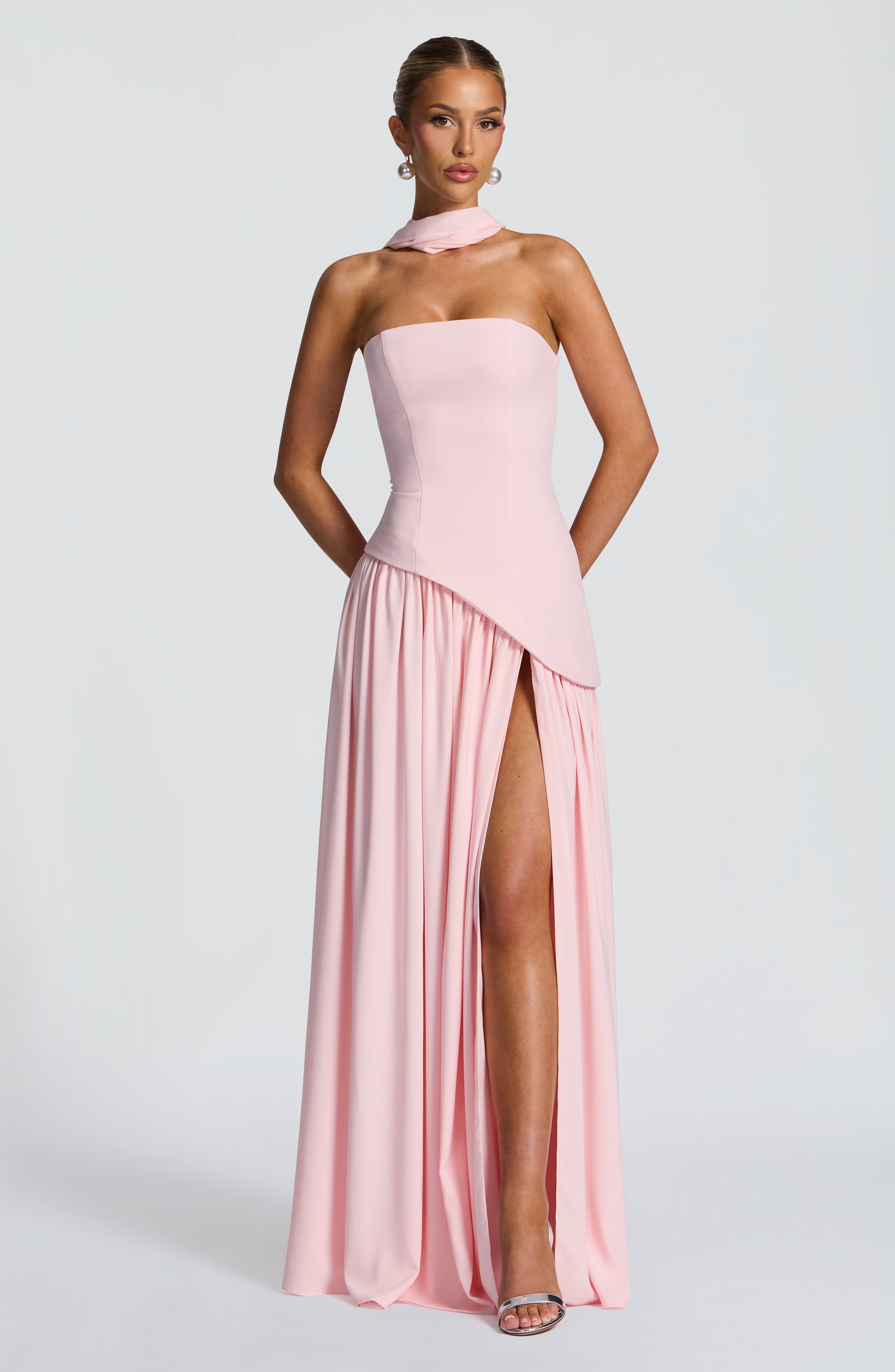 Maliyah Maxi Elbise - Pembe