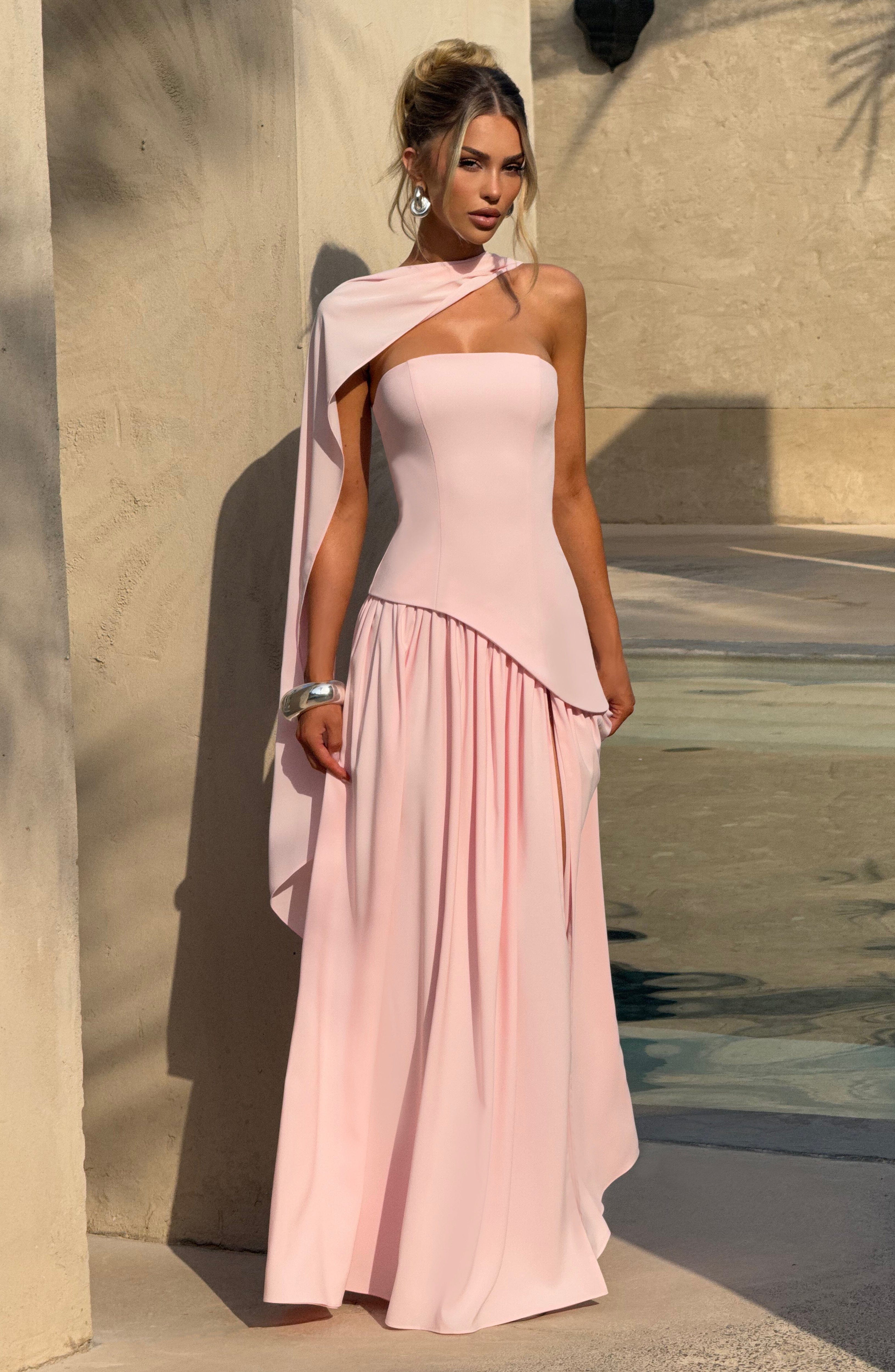 Maliyah Maxi Elbise - Pembe