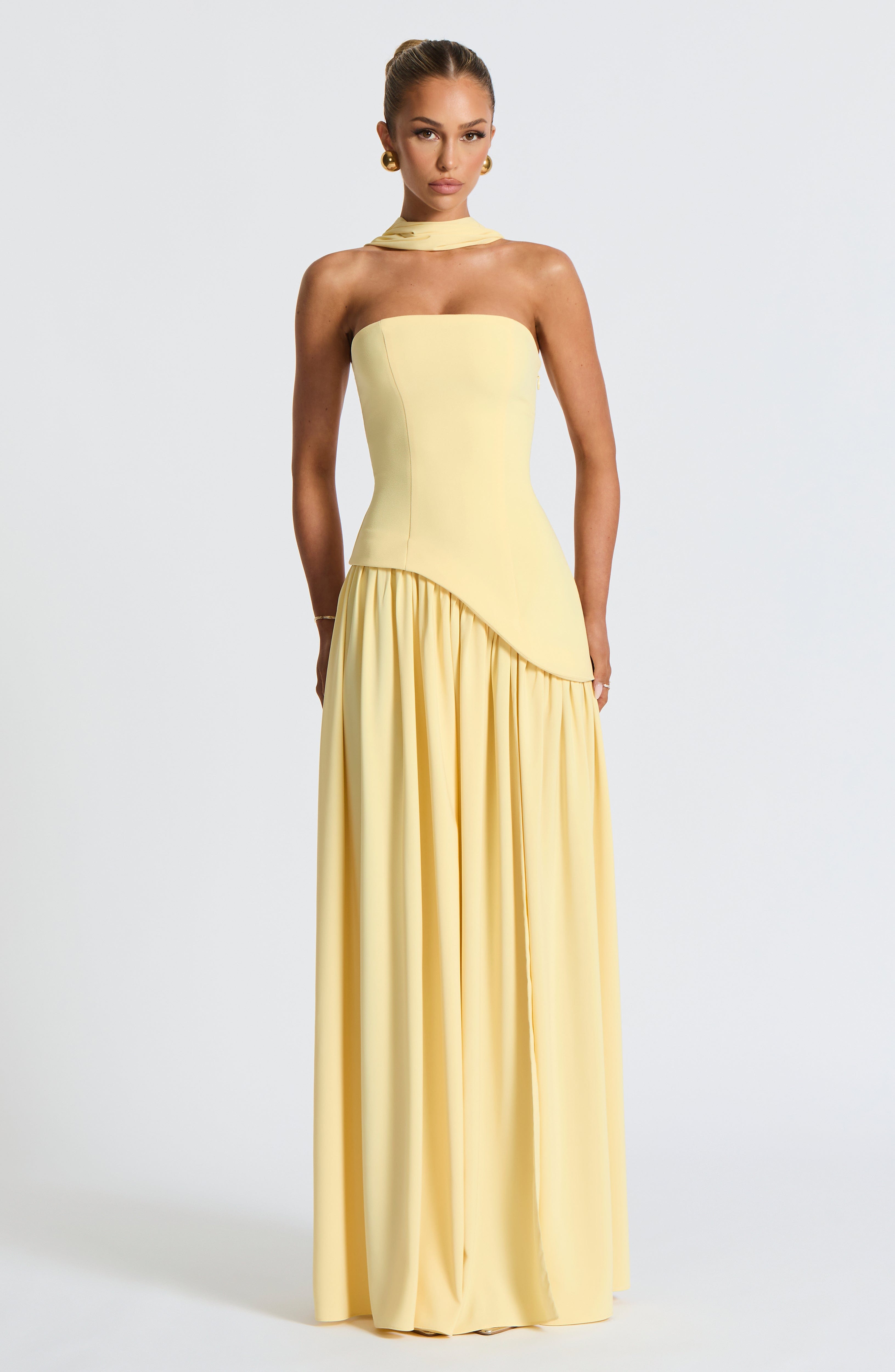 Maliyah Maxi Elbise - Limon Sarısı