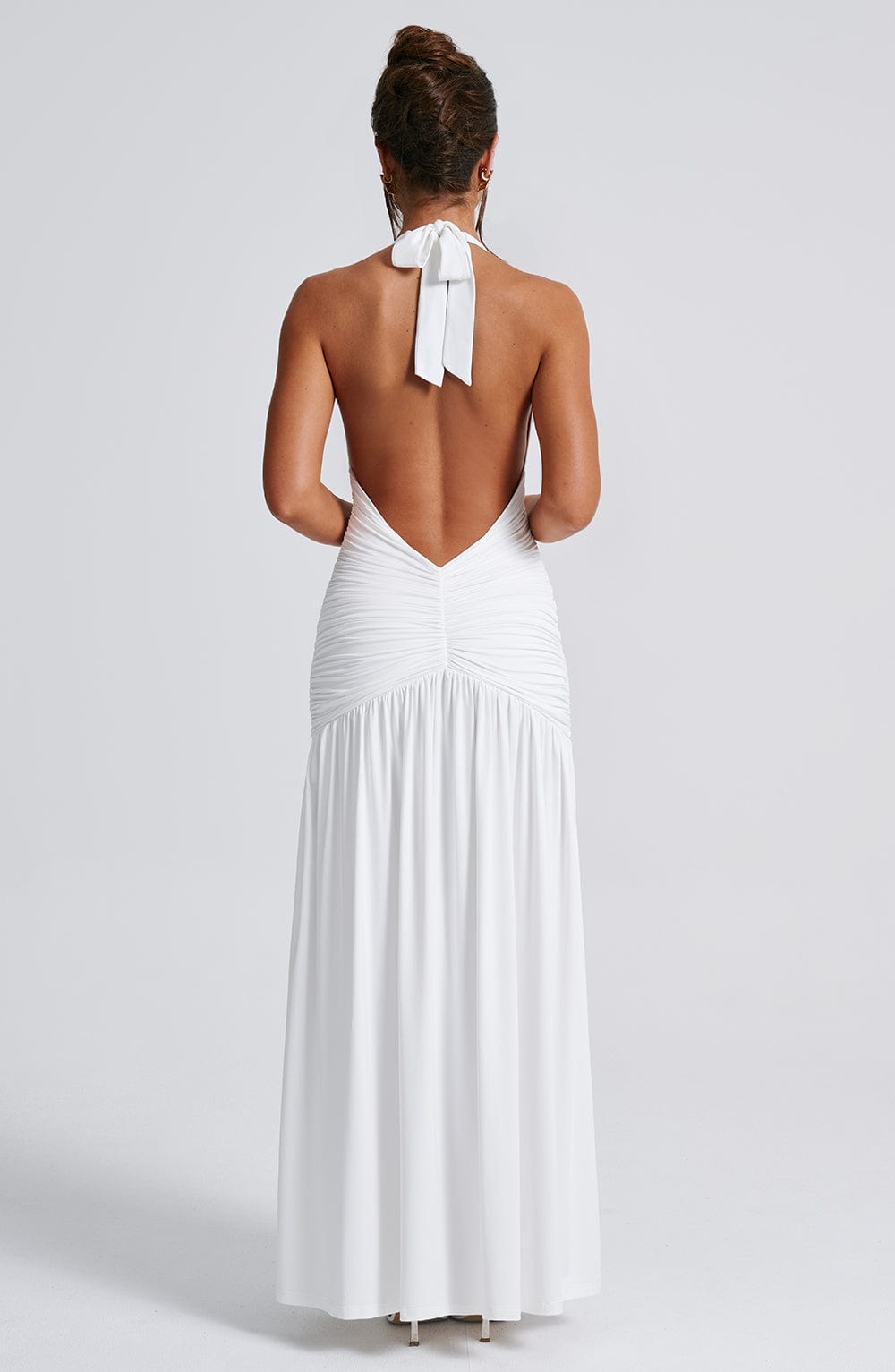 Melania Maxi Pareo Dress - White