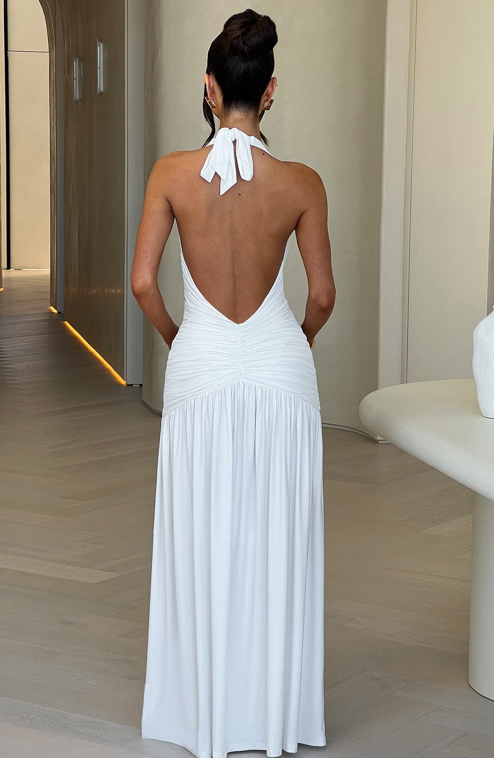 Melania Maxi Pareo Dress - White
