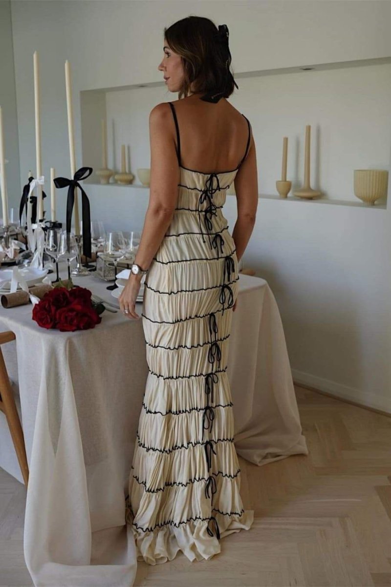 Melissa Fırfırlı Tünel Uzun Elbise