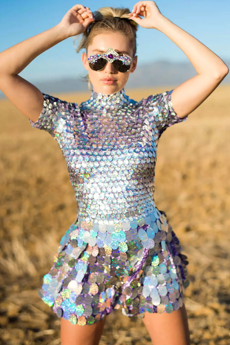 Mermaid Party Mini Dress