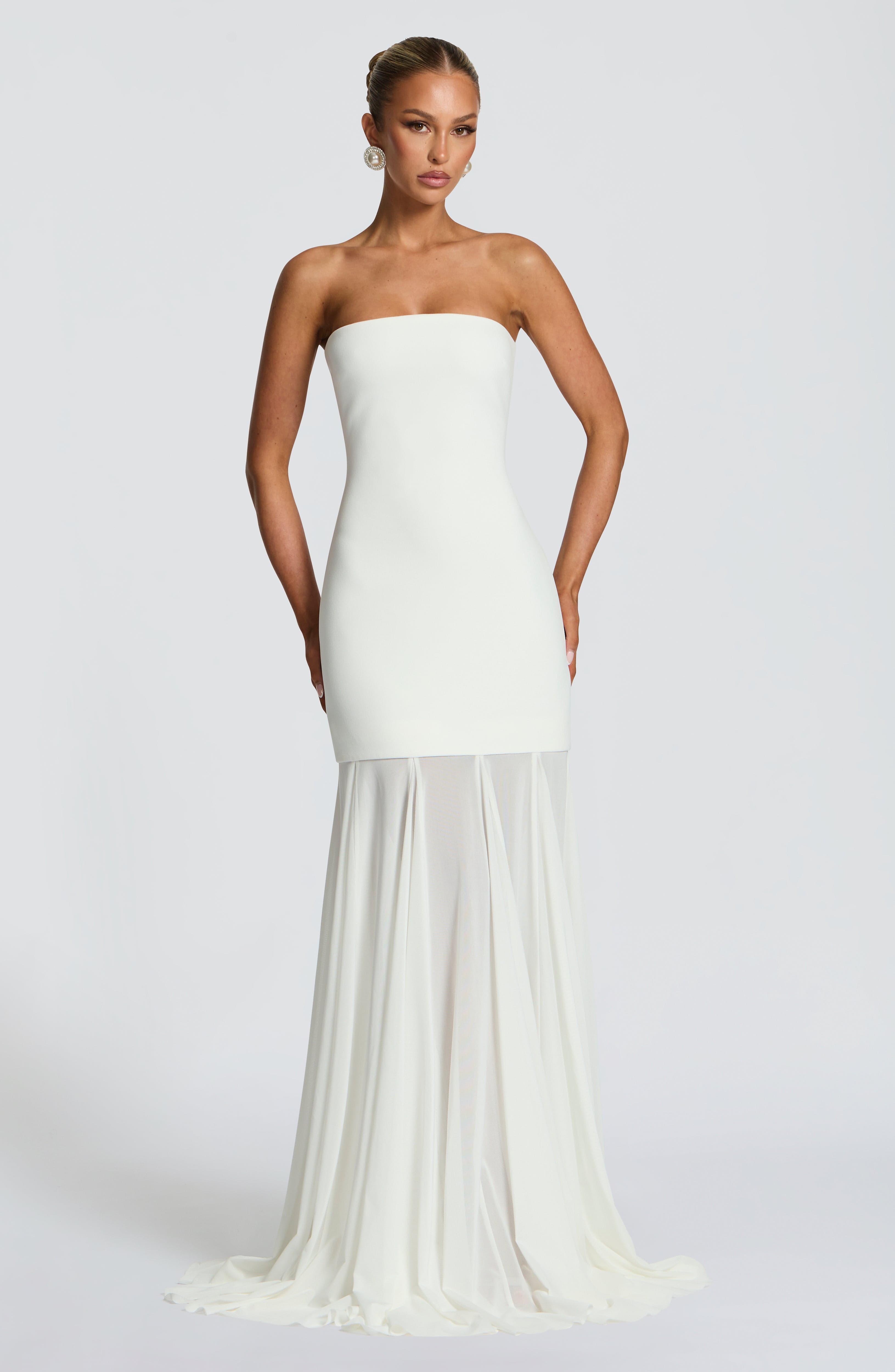 Merritt Maxikleid - Elfenbein