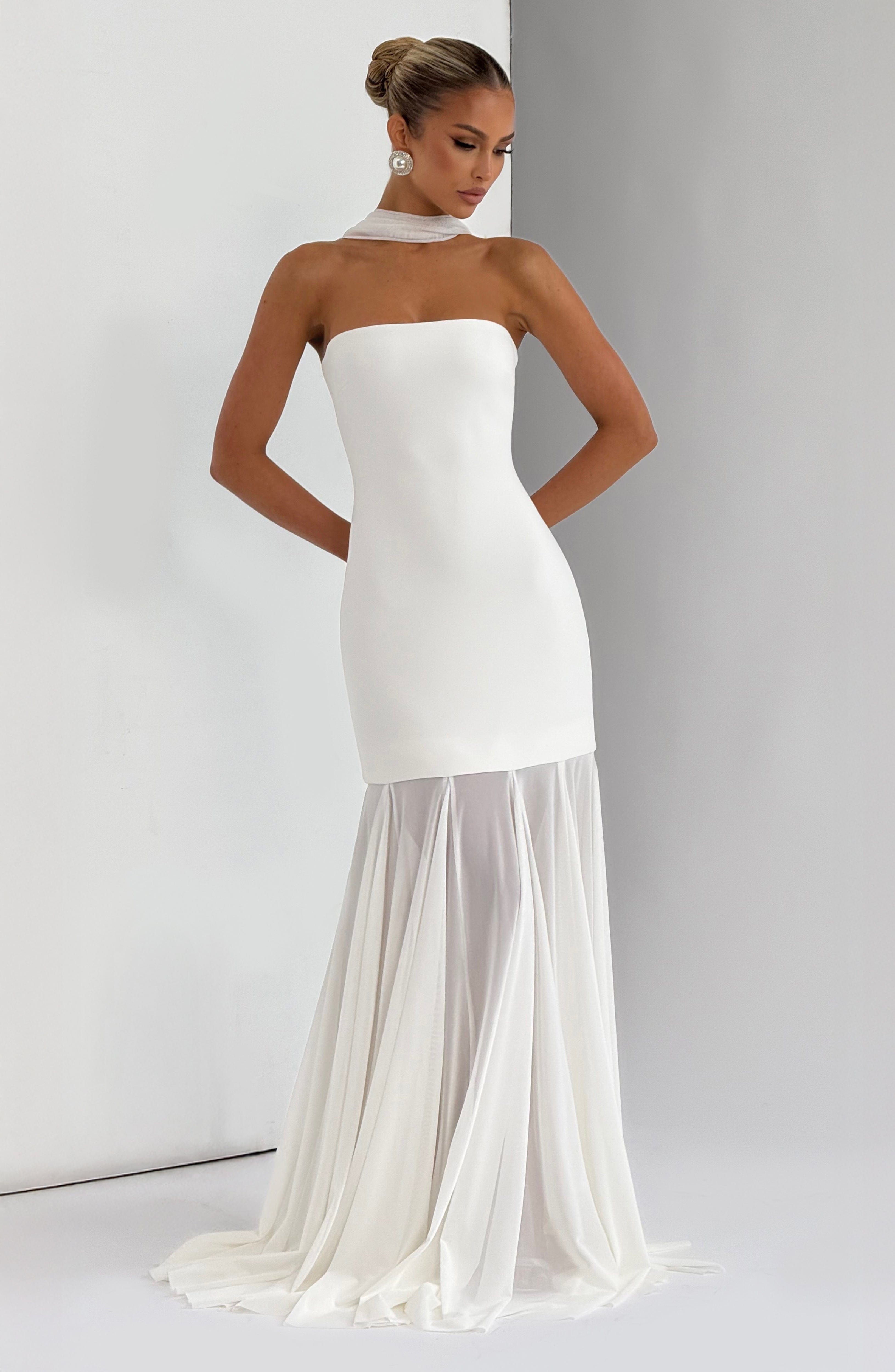 Merritt Maxikleid - Elfenbein