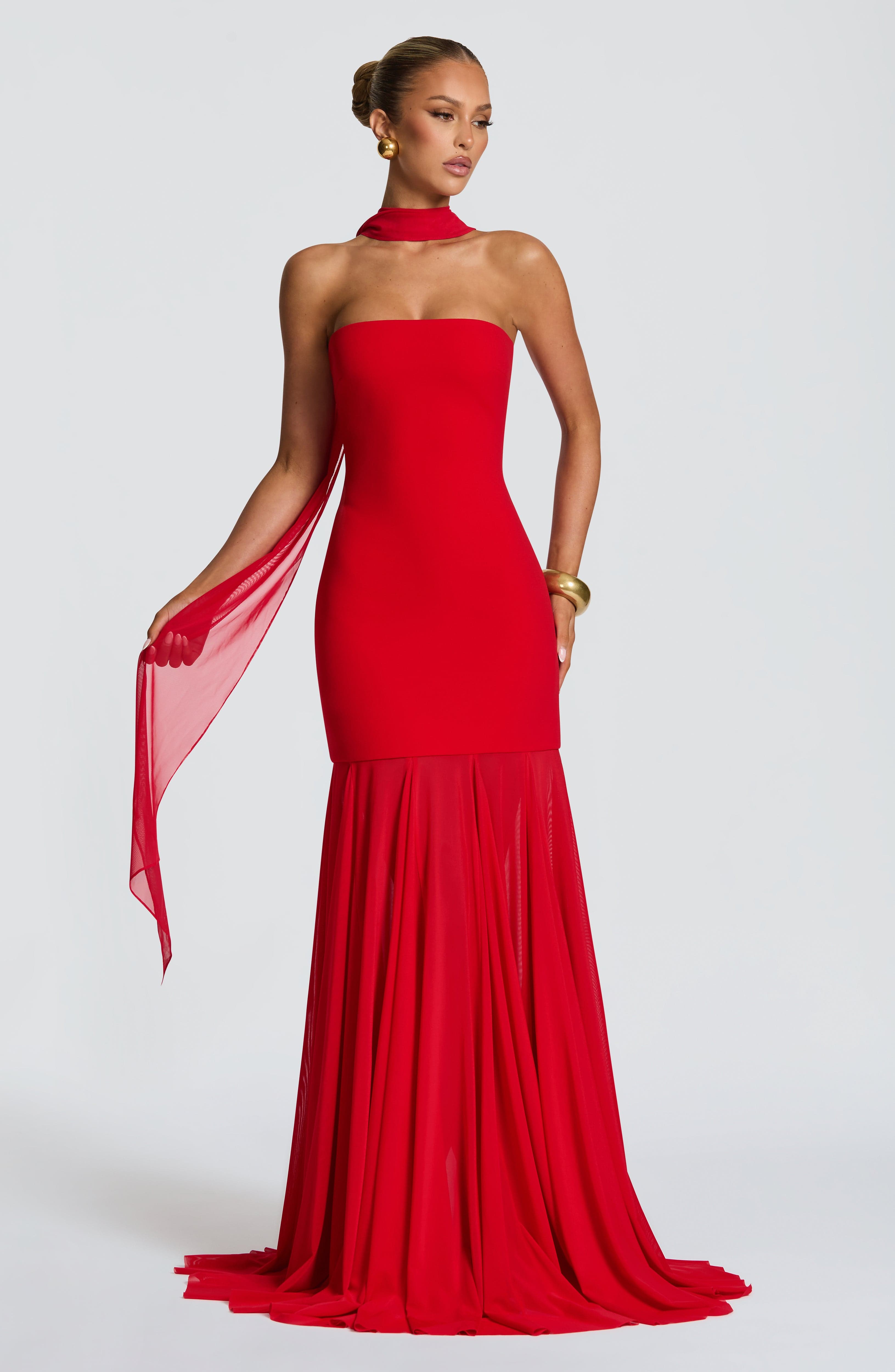Merritt Maxikleid - Rot